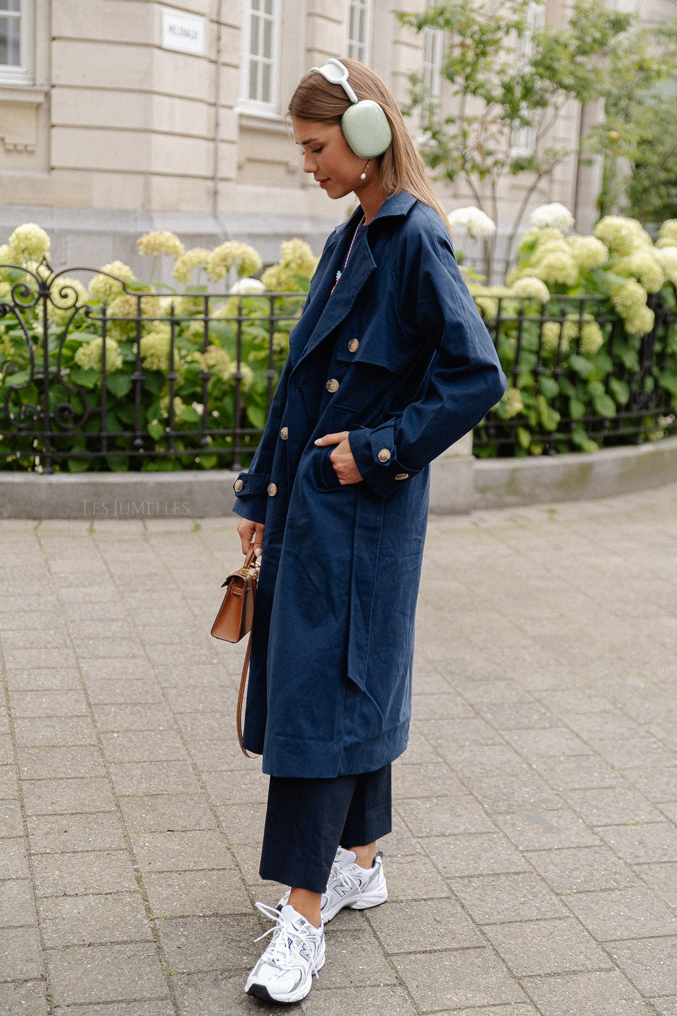 YASTeronimo trenchcoat marineblauw