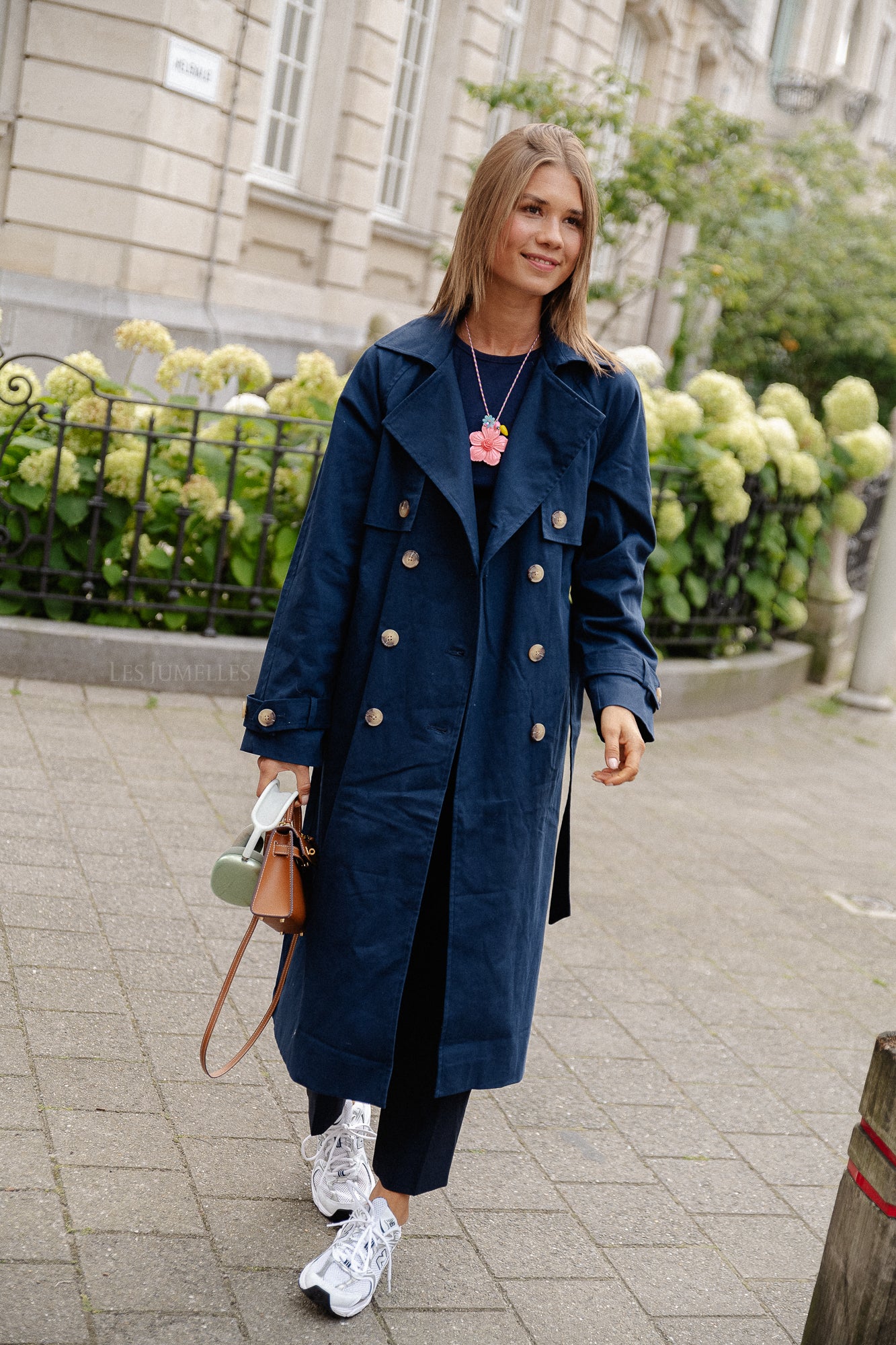 YASTeronimo trenchcoat marineblauw