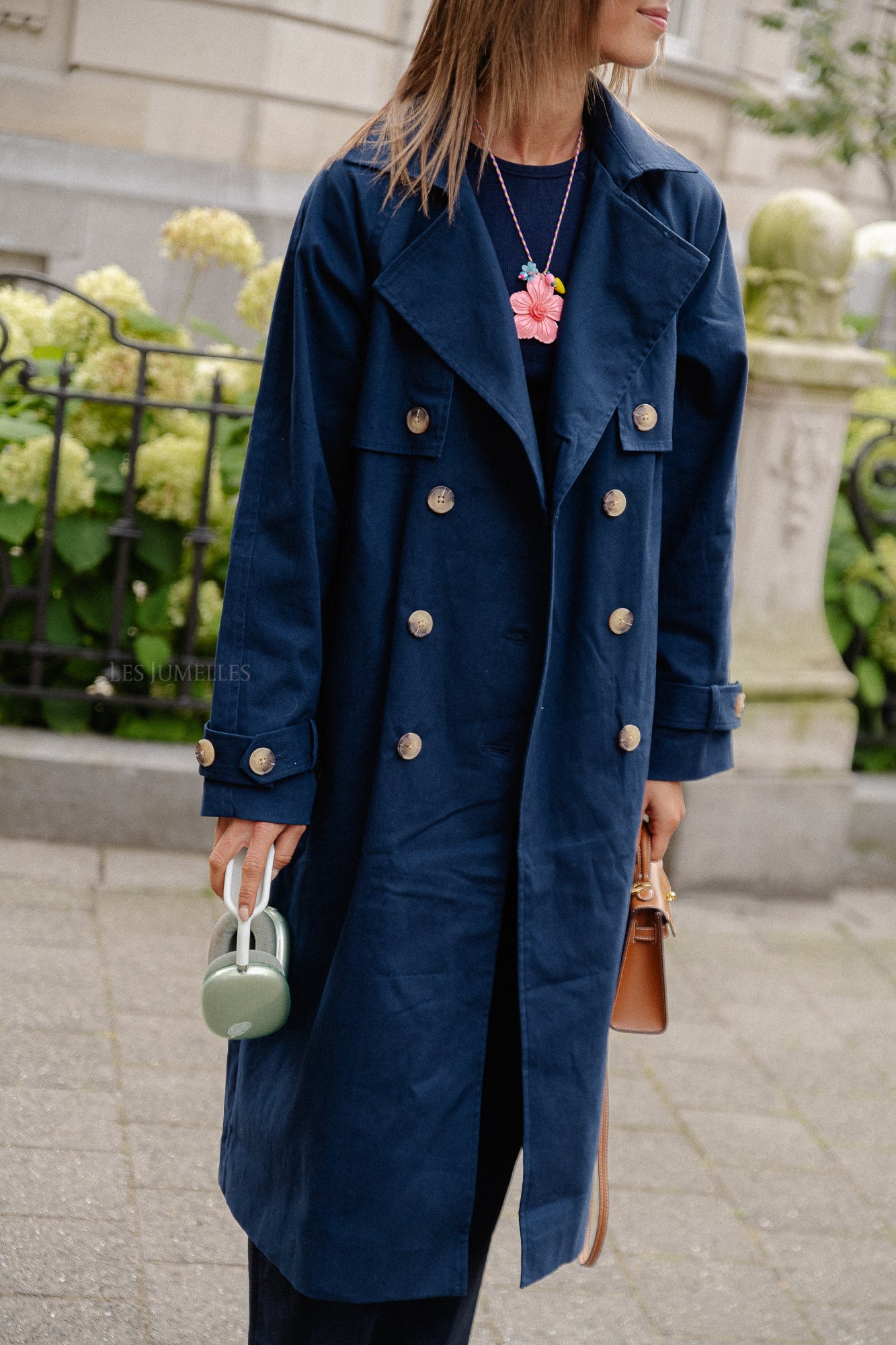 YASTeronimo trenchcoat marineblauw