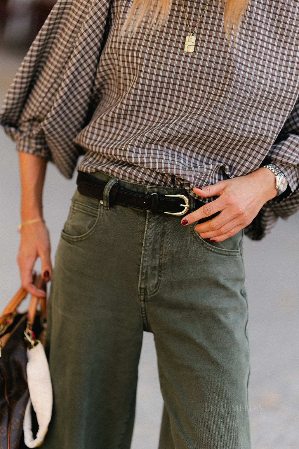 OBJLoui belt seal brown/gold