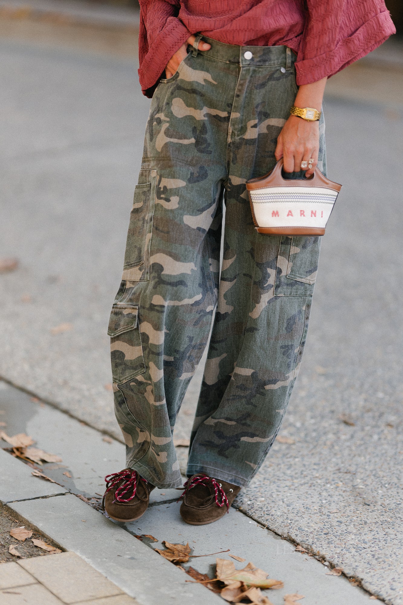 Caby camouflage cargo jeans