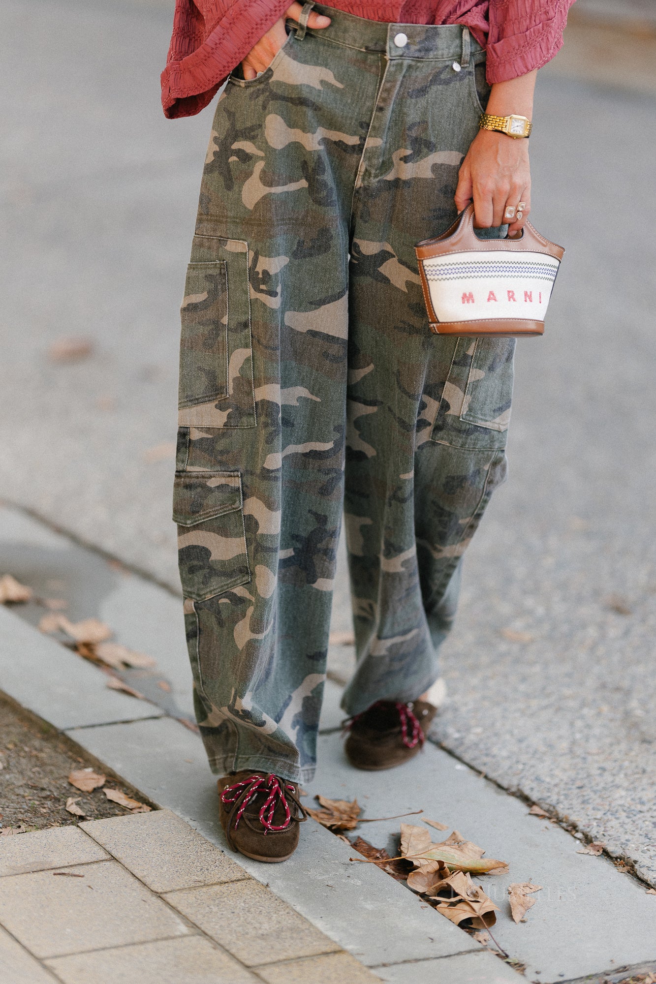 Caby camouflage cargo jeans