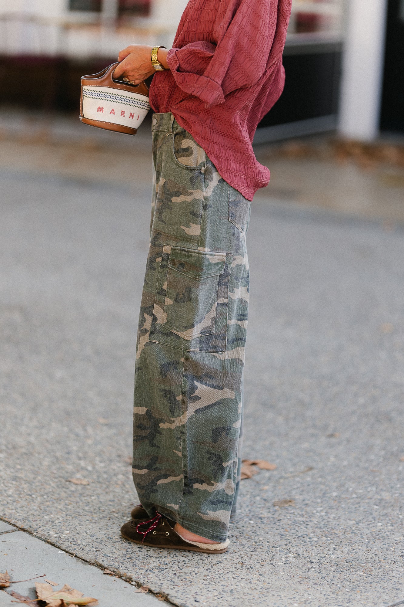 Caby camouflage cargo jeans