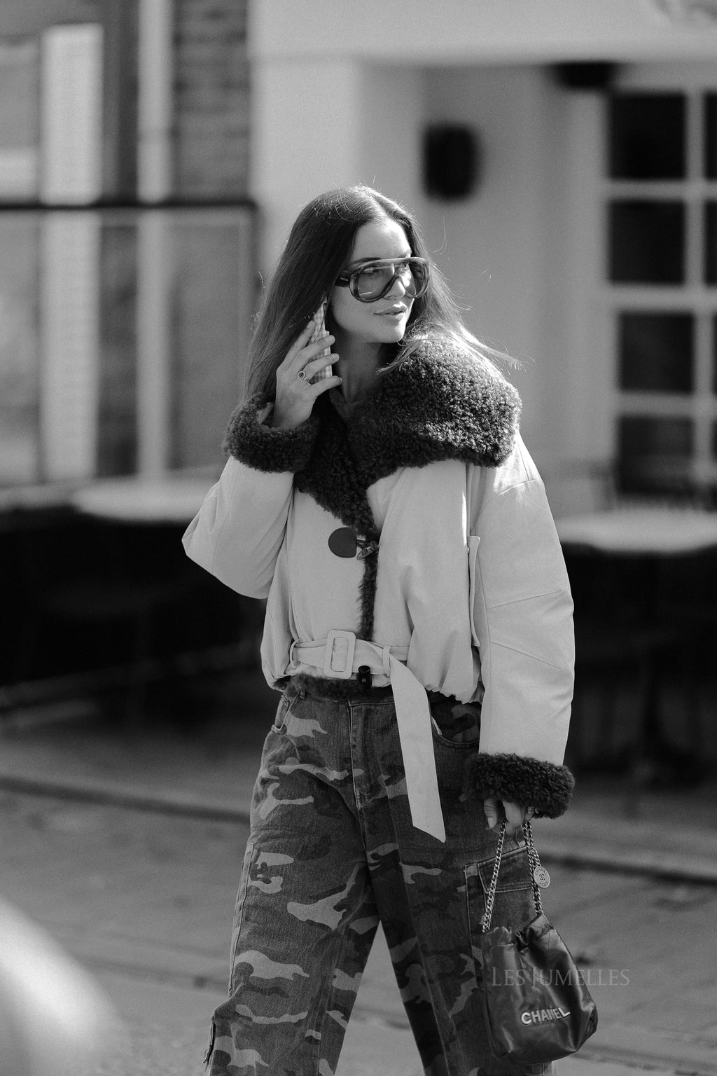 Quinn aviator jacket butter yellow