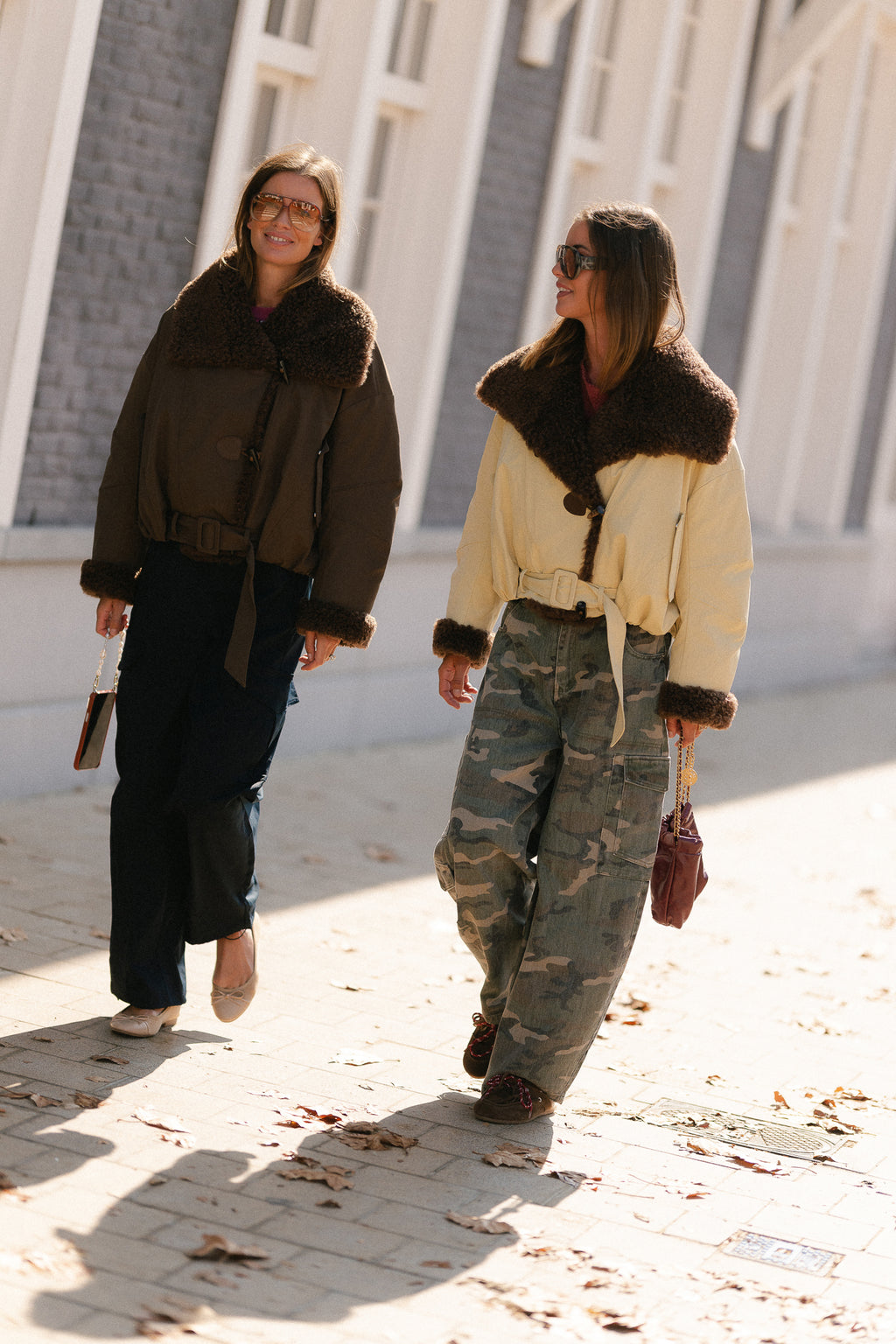 Quinn aviator jacket butter yellow