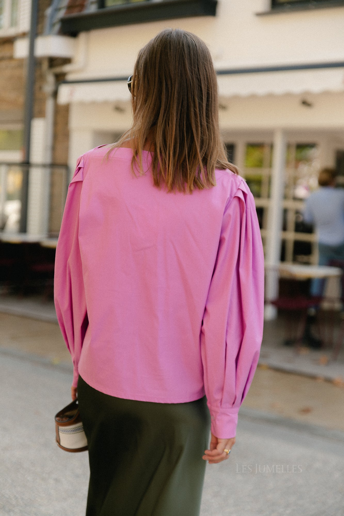 Hannah off-shoulder blouse orchid