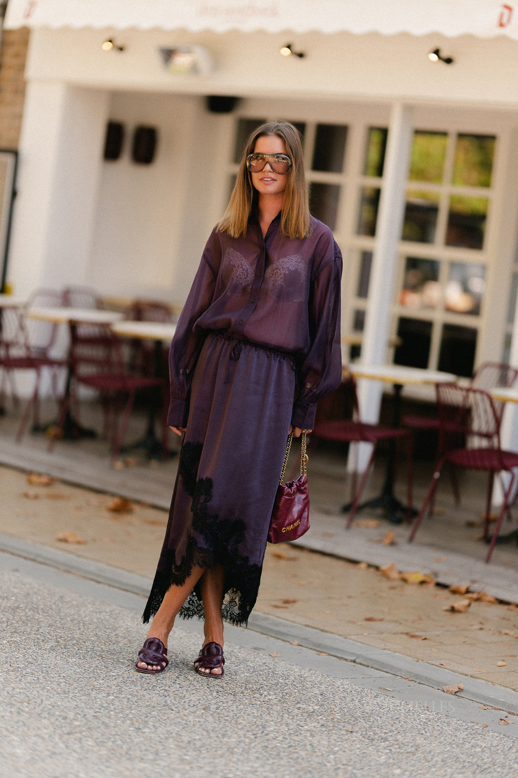 Ottilia blouse plum perfect