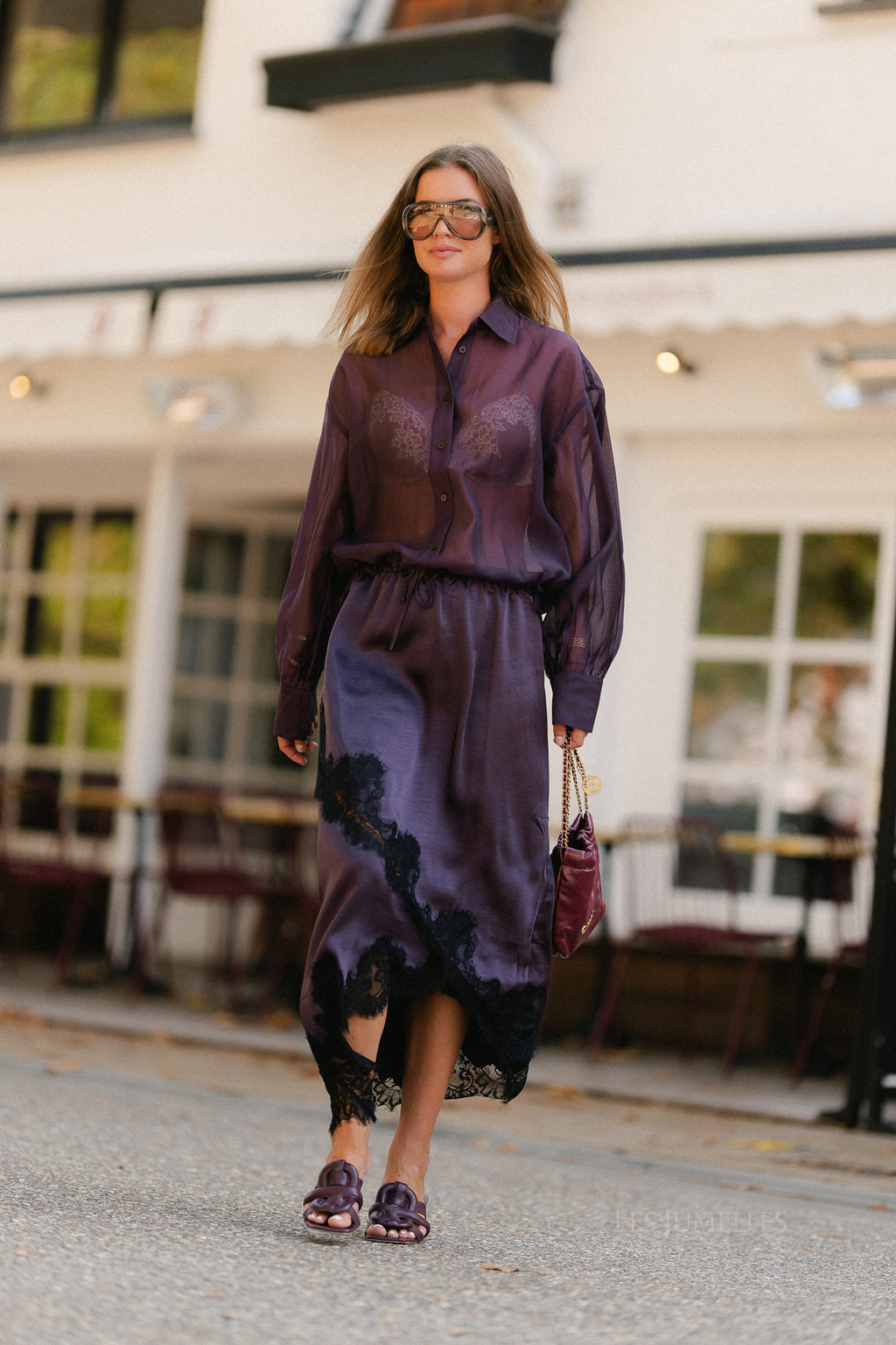 Ottilia blouse plum perfect