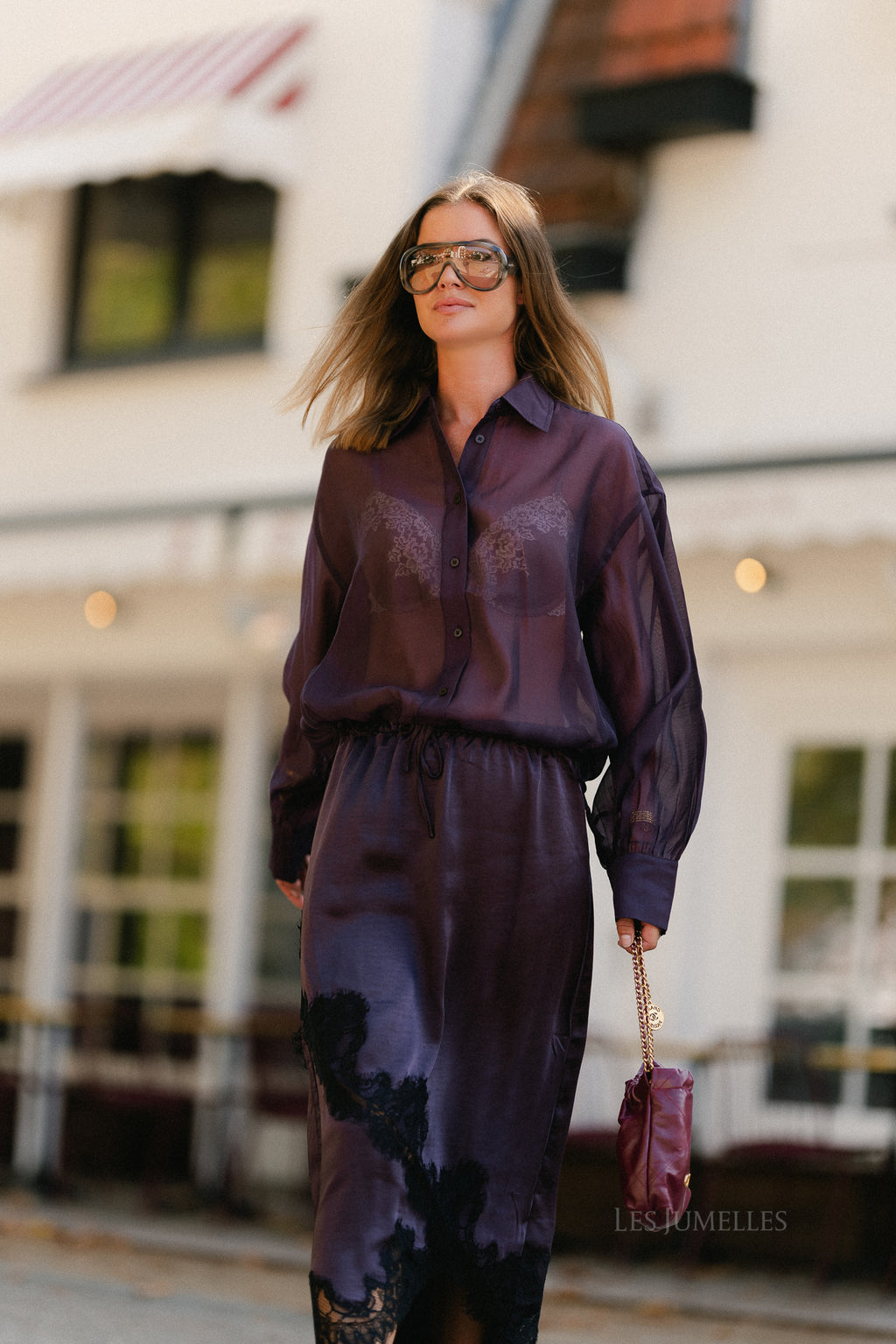 Ottilia blouse plum perfect