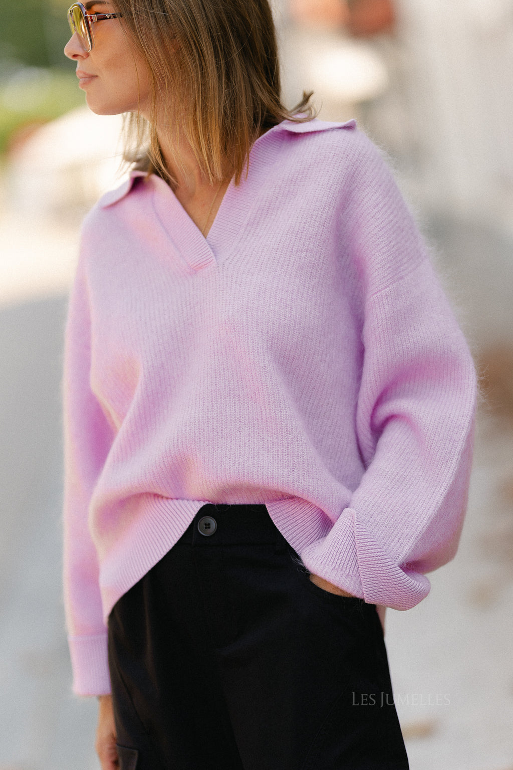 Taria jumper soft pink