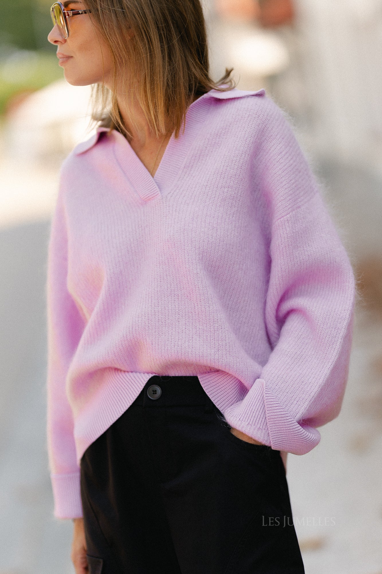 Taria jumper soft pink