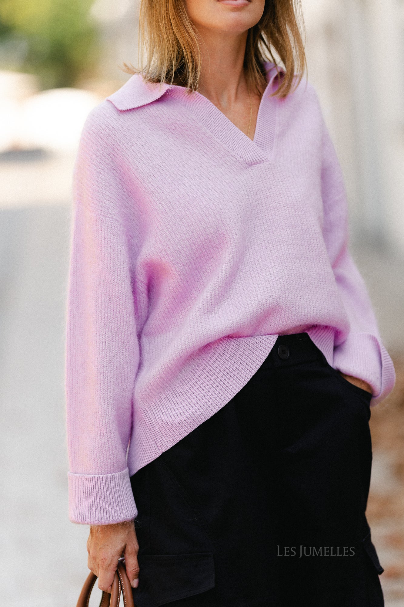 Taria jumper soft pink