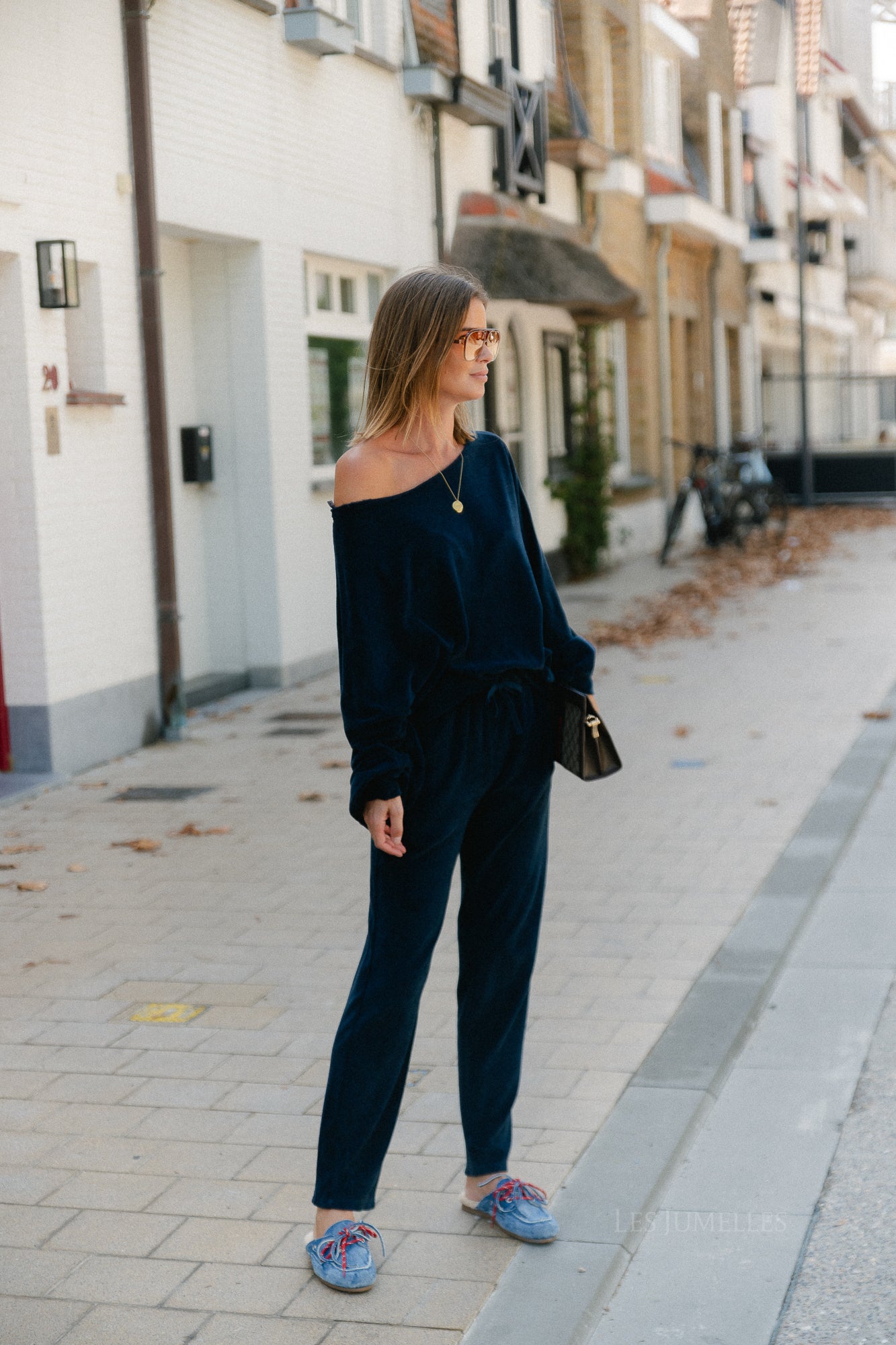 Gisele terry sweatpants navy