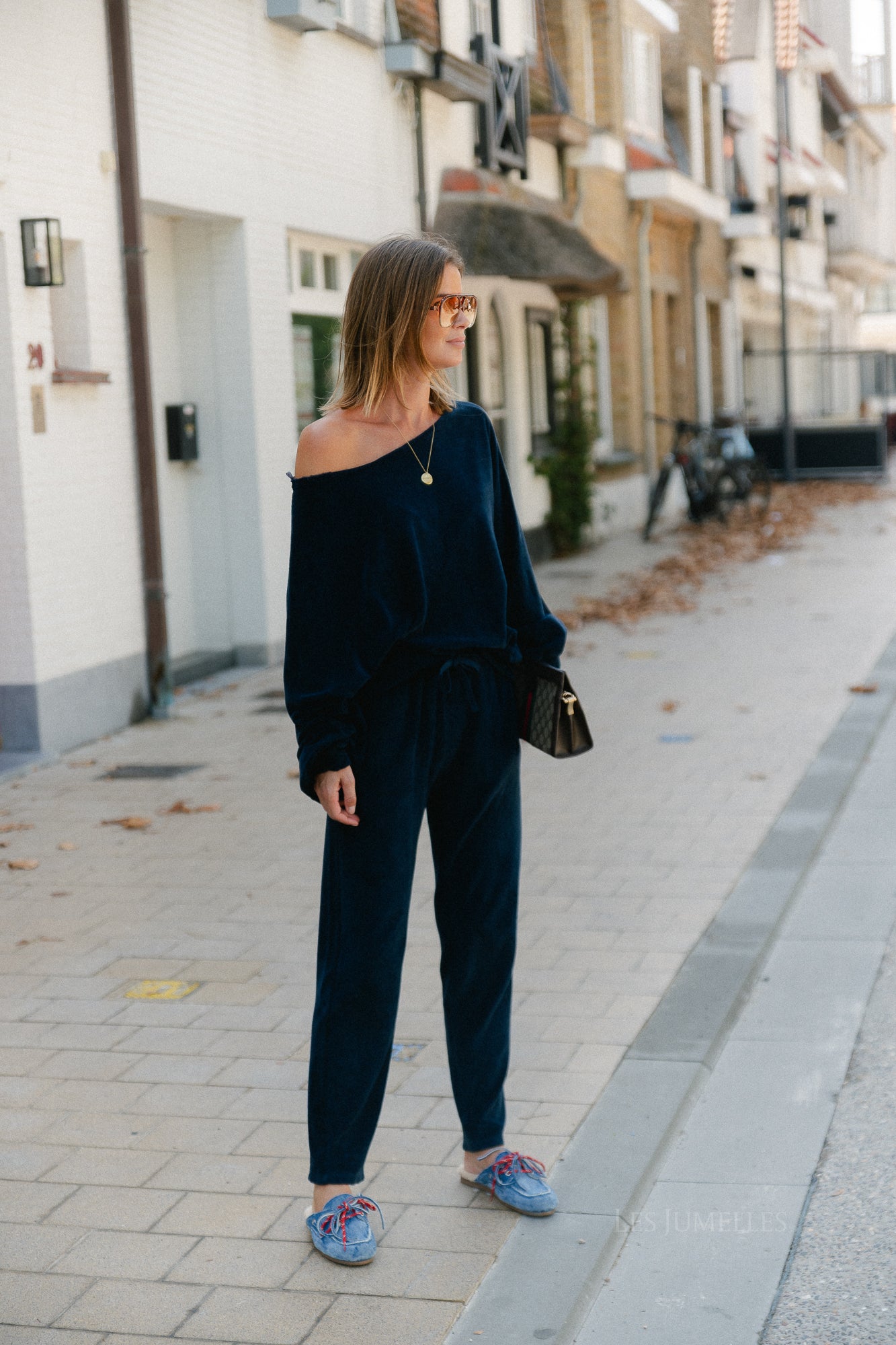 Gisele terry sweatpants navy