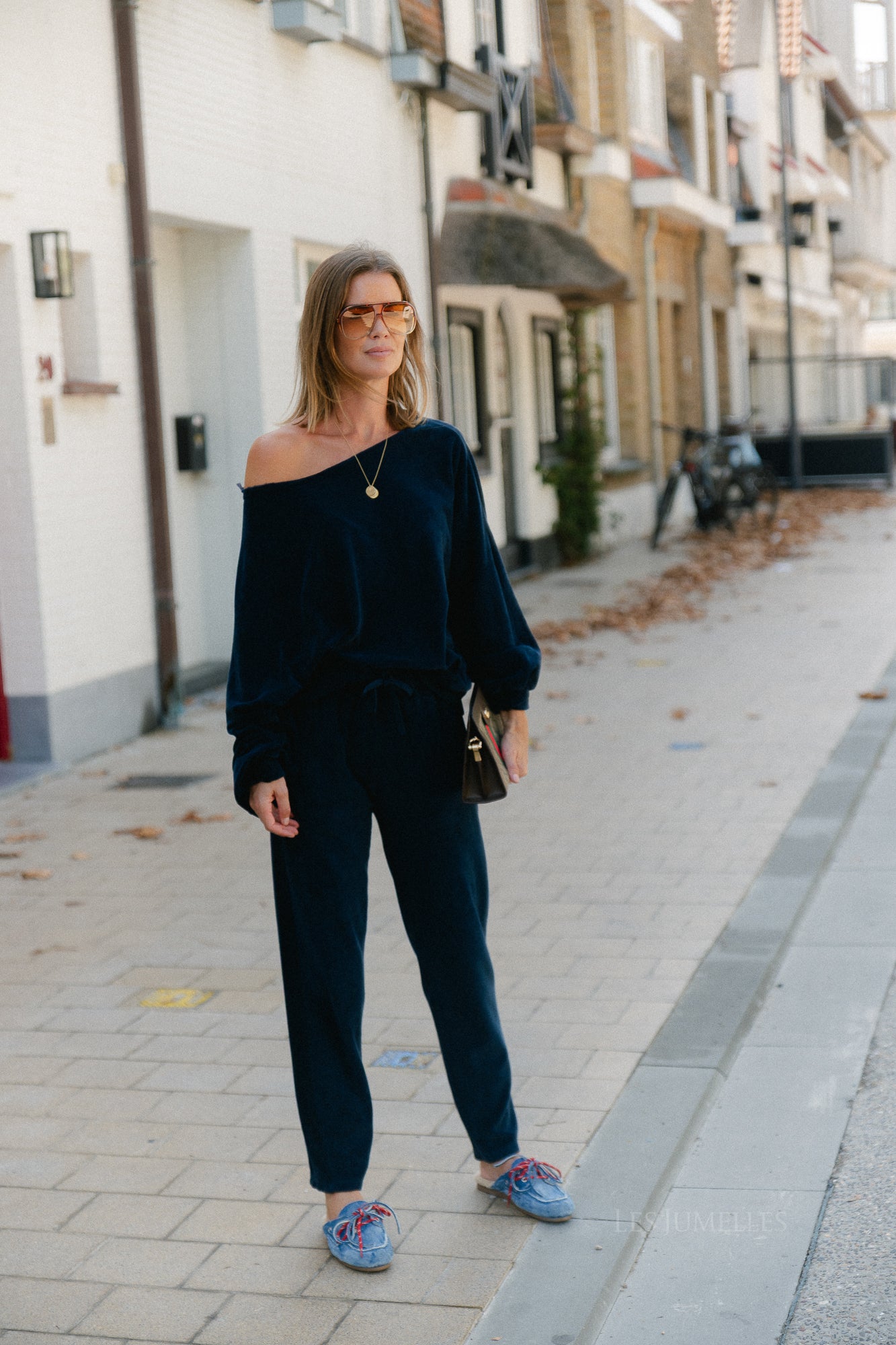 Gisele terry sweatpants navy