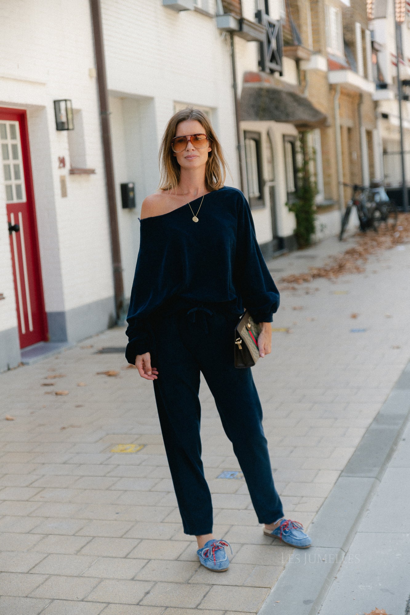 Gisele terry sweatpants navy