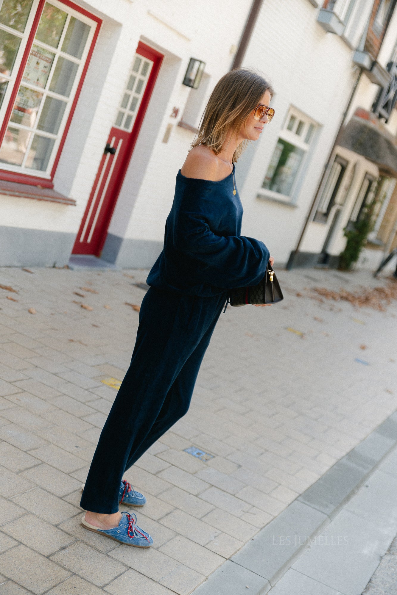Gisele terry sweatpants navy