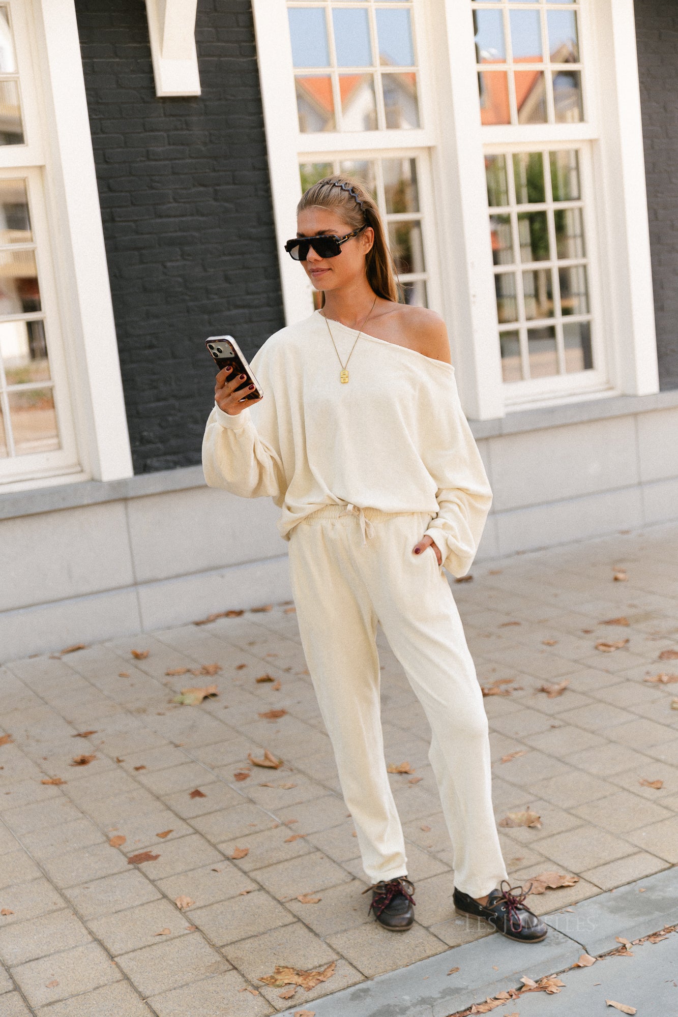 Gisele terry sweatpants butter