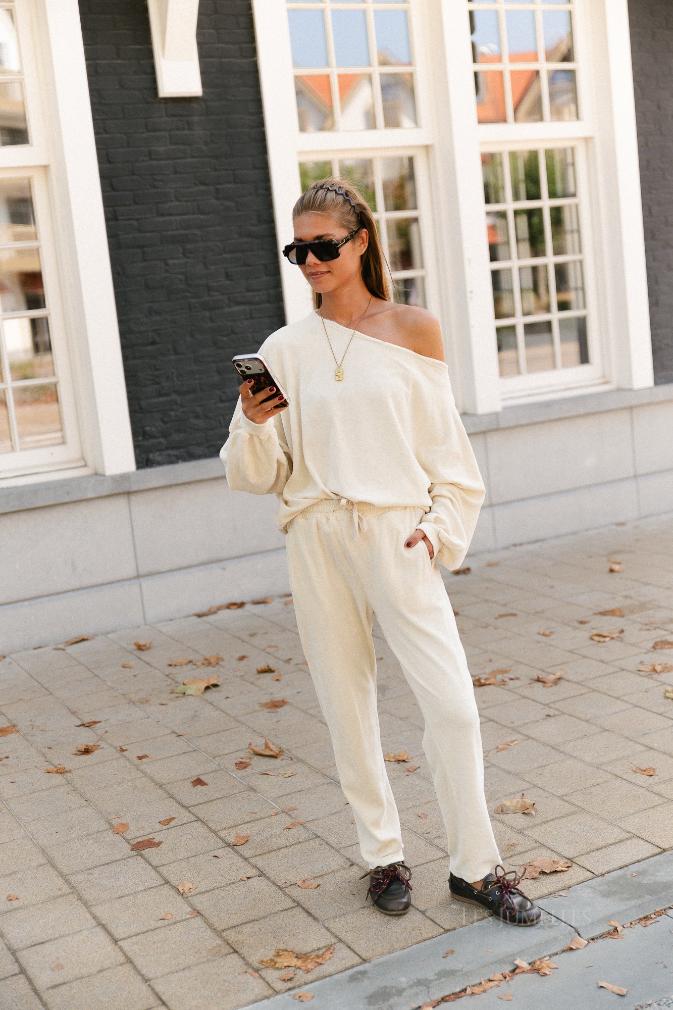 Gisele terry sweatpants butter