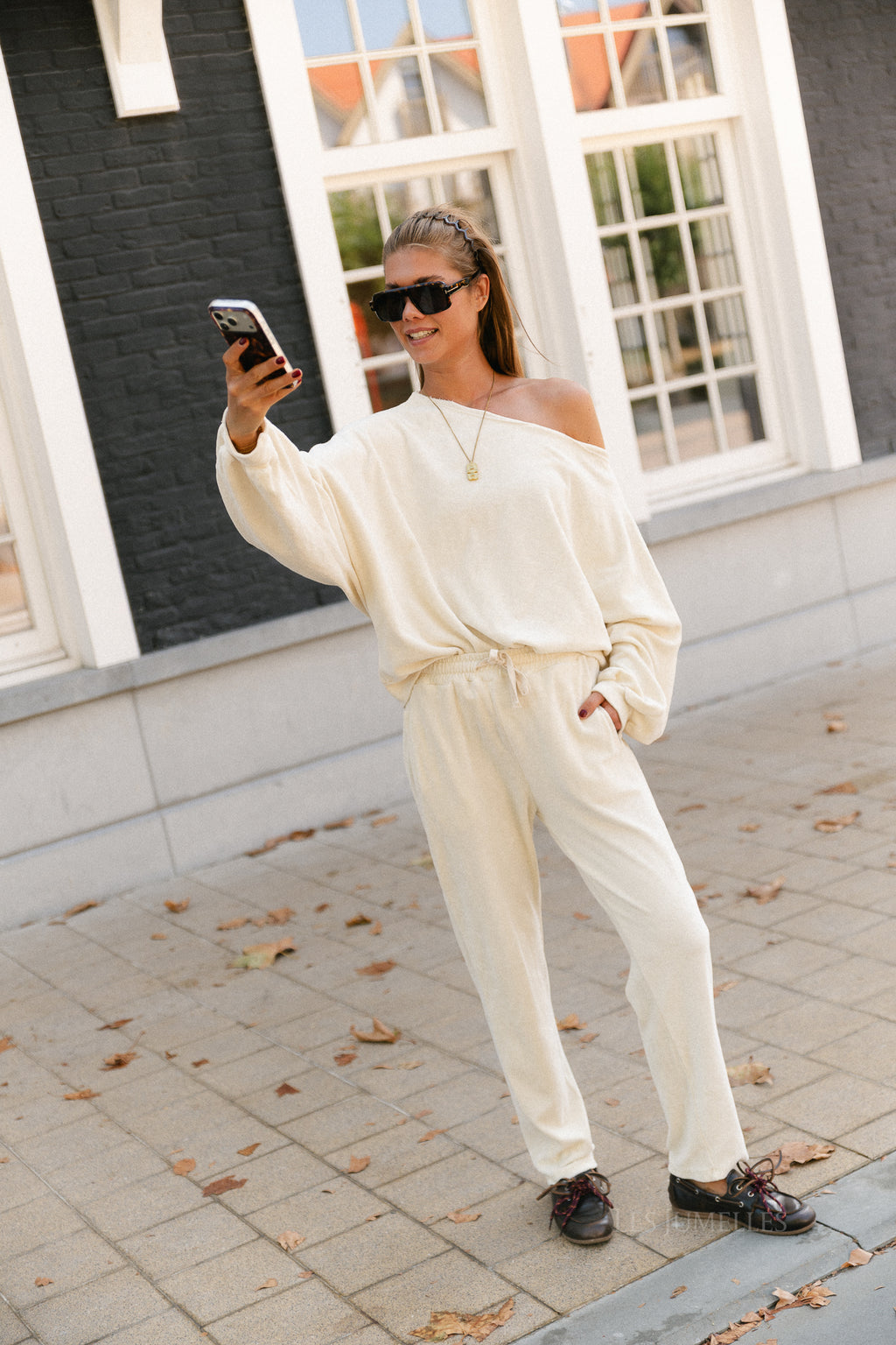 Gisele terry sweatpants butter
