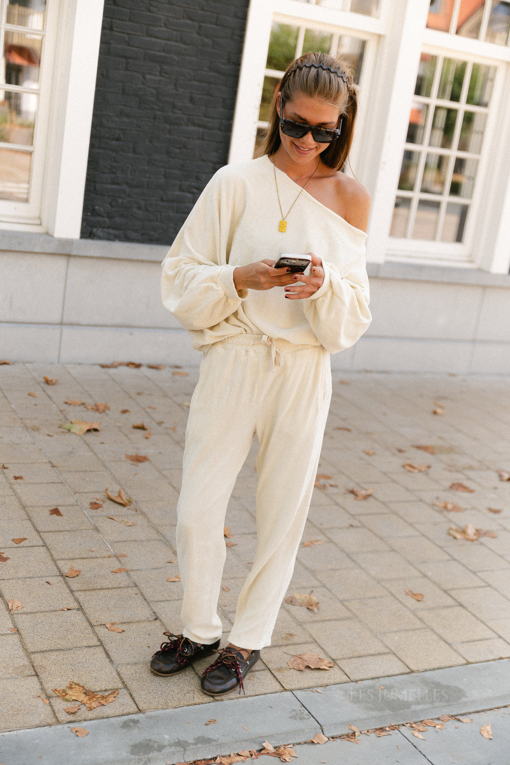 Gisele terry sweatpants butter