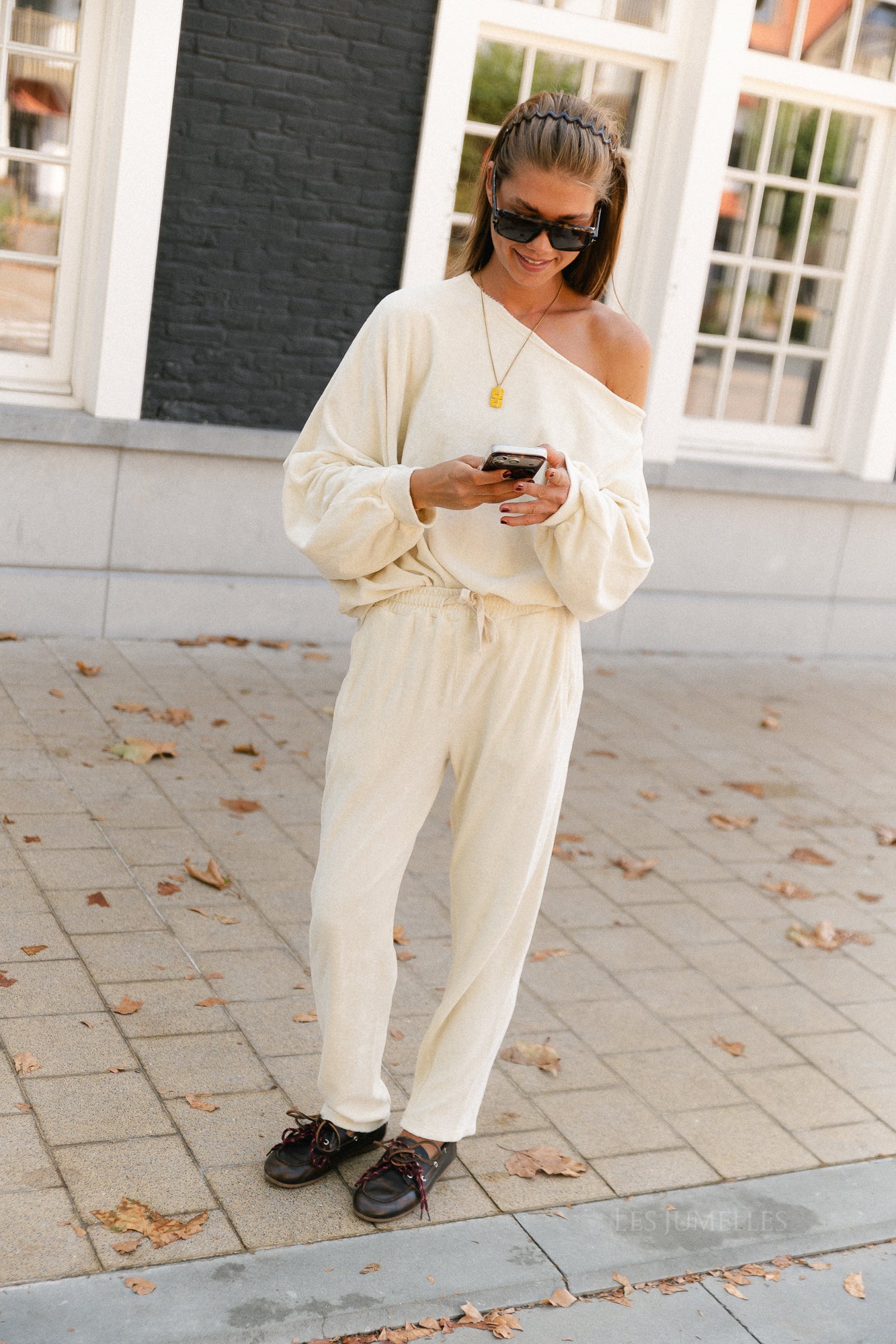 Gisele terry sweatpants butter