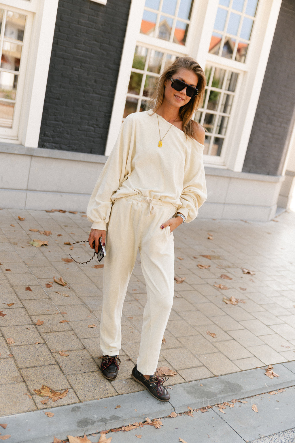 Gisele terry sweatpants butter