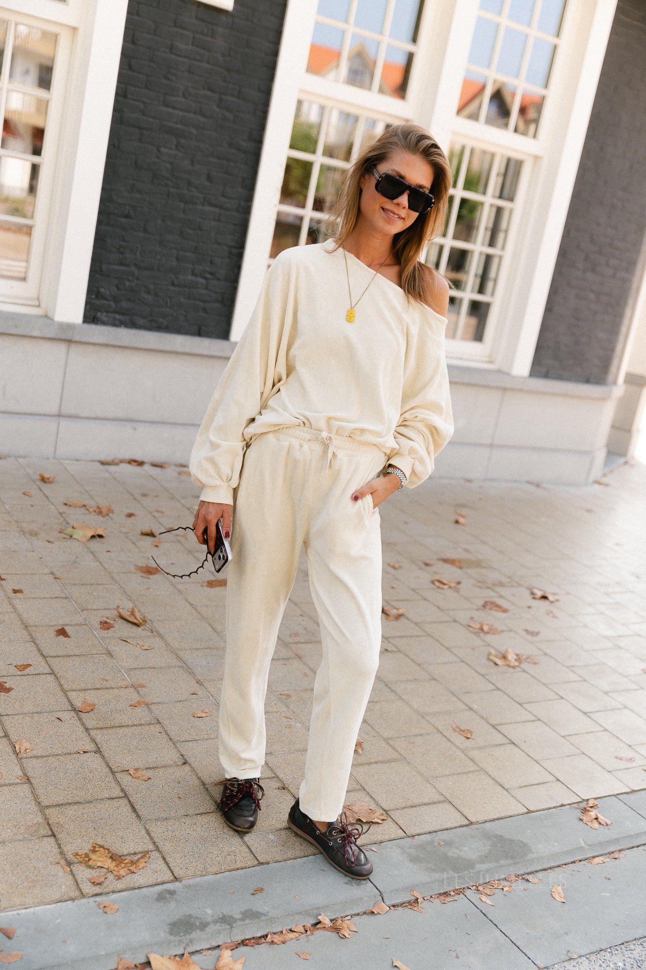 Gisele terry sweatpants butter