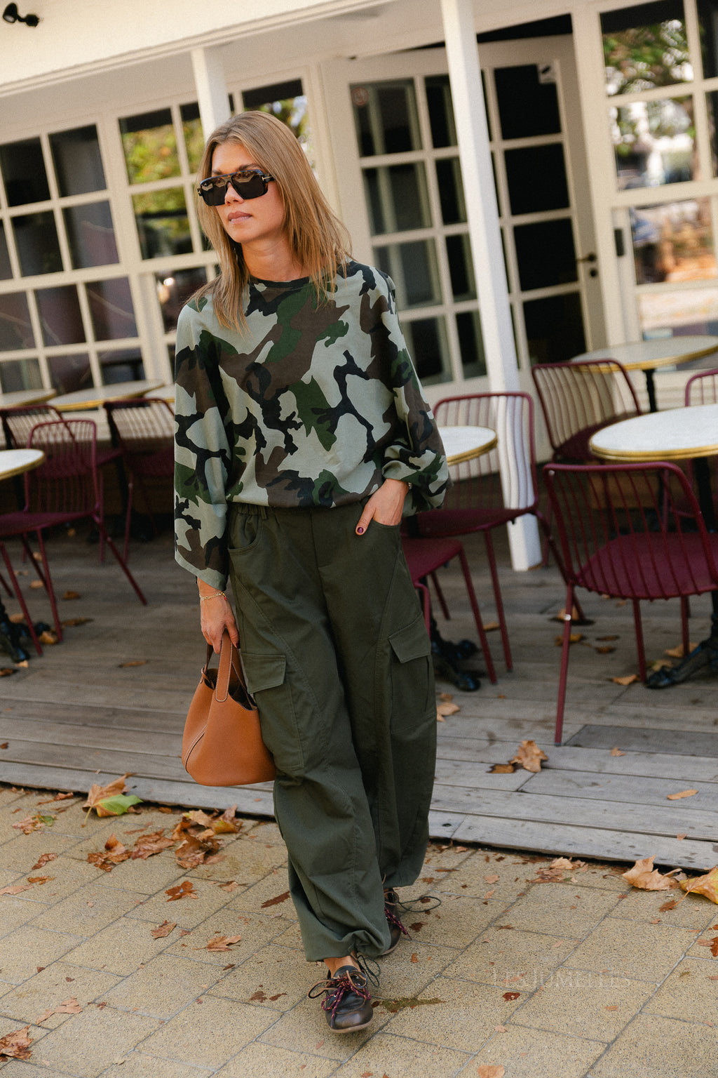 Mila camouflage print shirt