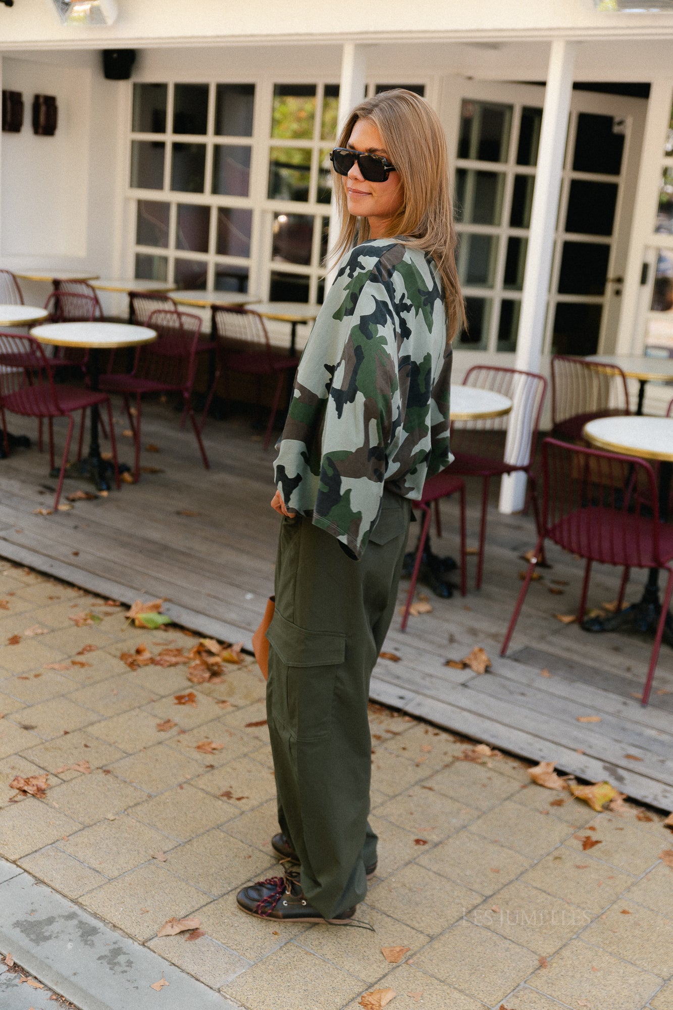 Mila camouflage print shirt