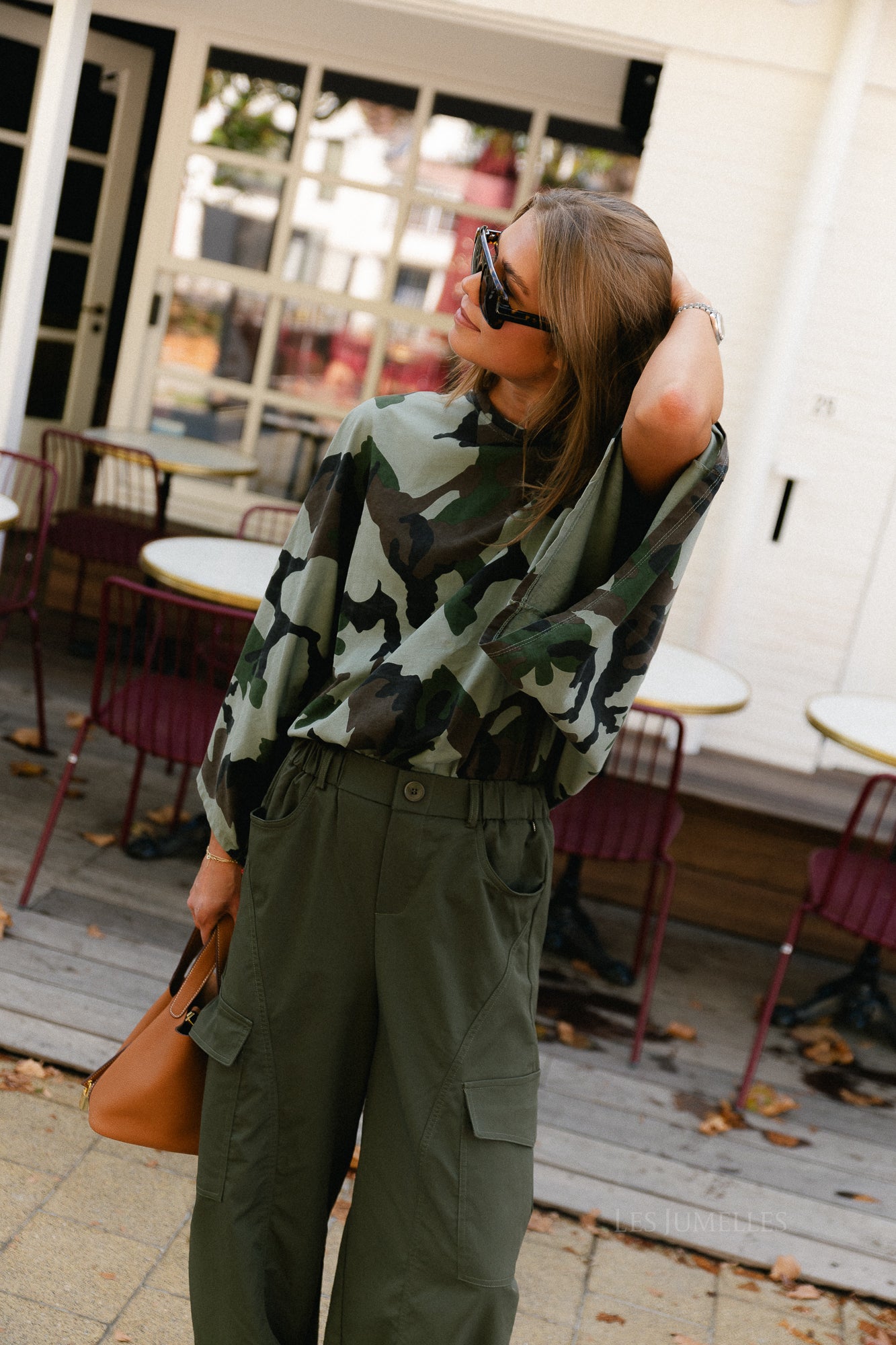 Mila camouflage print shirt