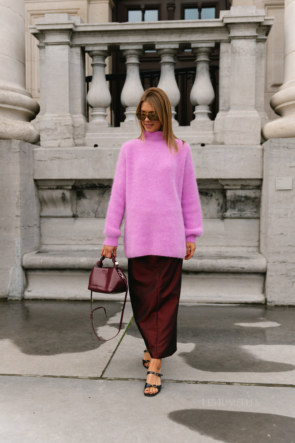 Annabelle LS knitted jumper orchid