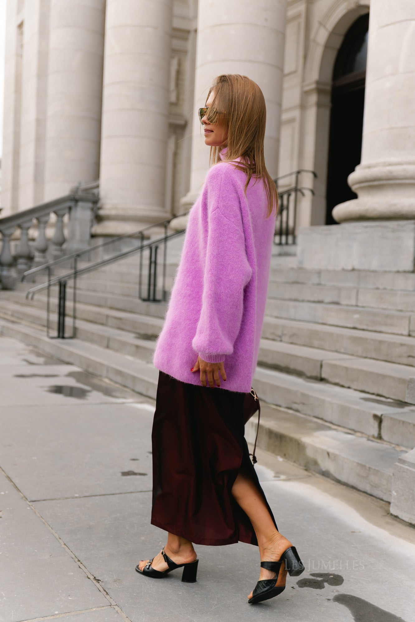 Annabelle LS knitted jumper orchid