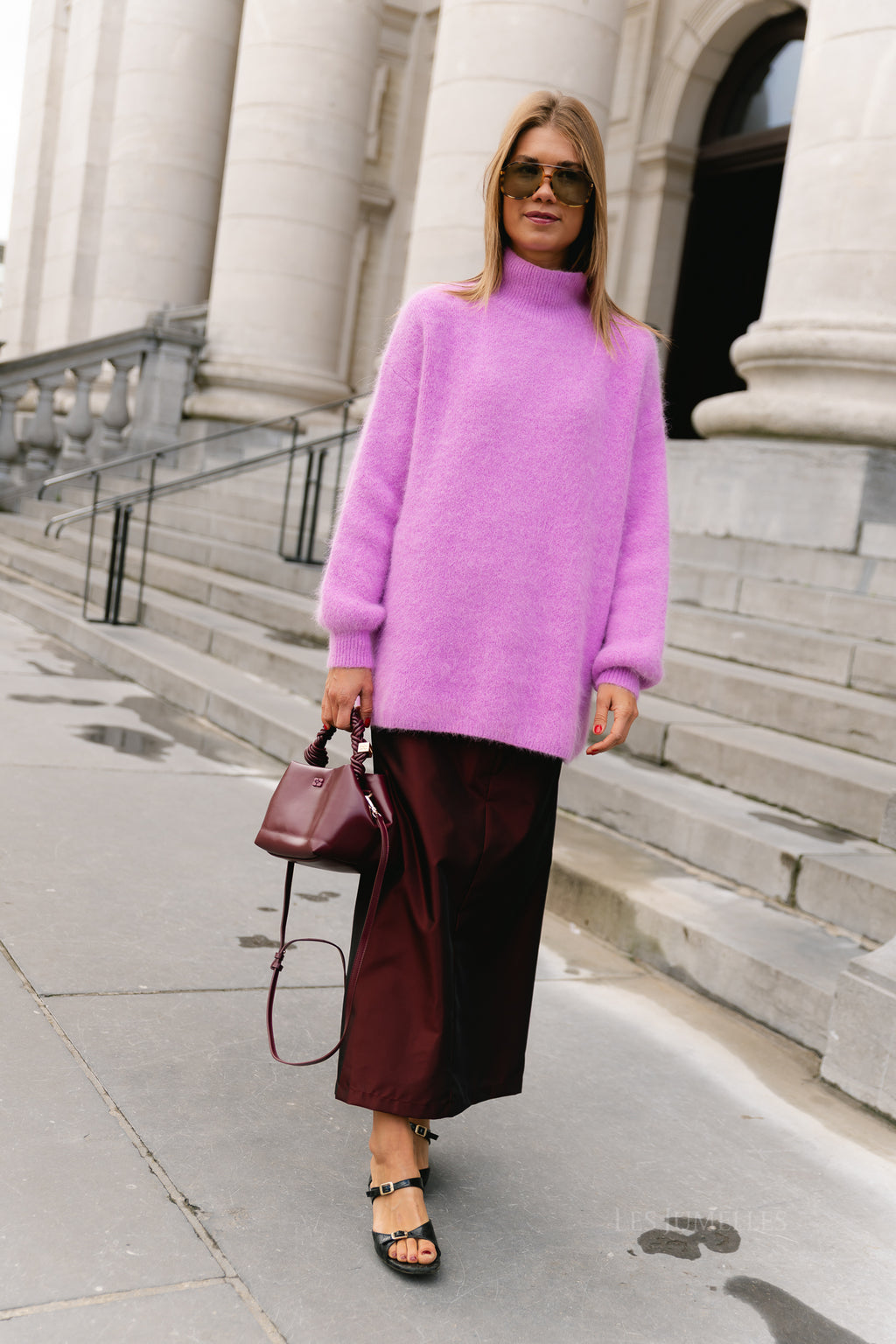 Annabelle LS knitted jumper orchid