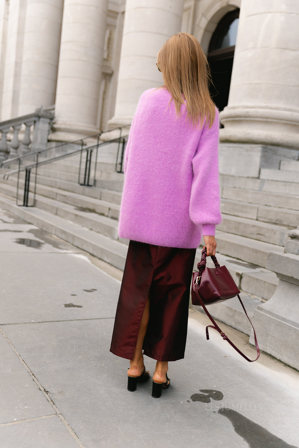 Annabelle LS knitted jumper orchid