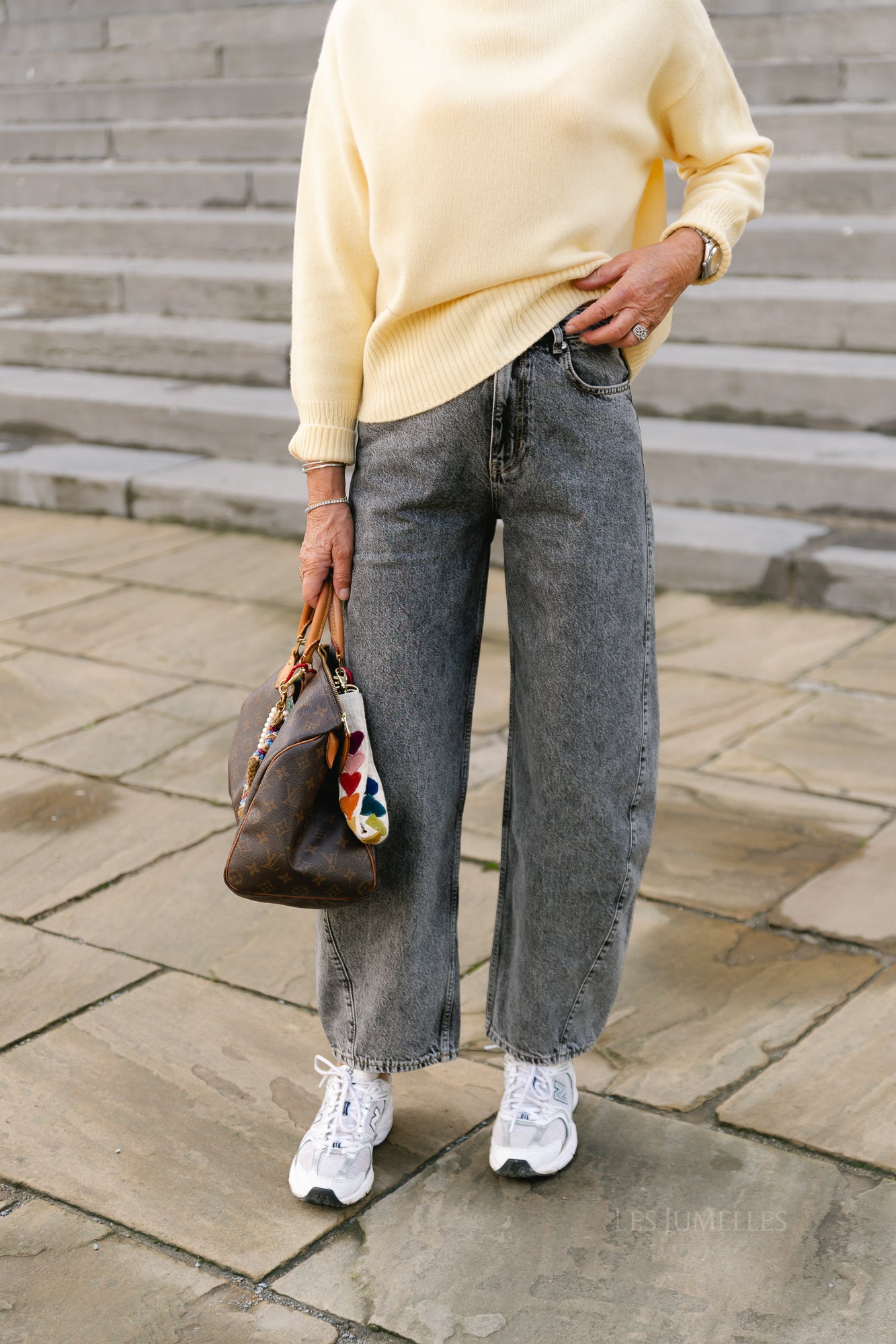 Camilla denim trousers grey washed