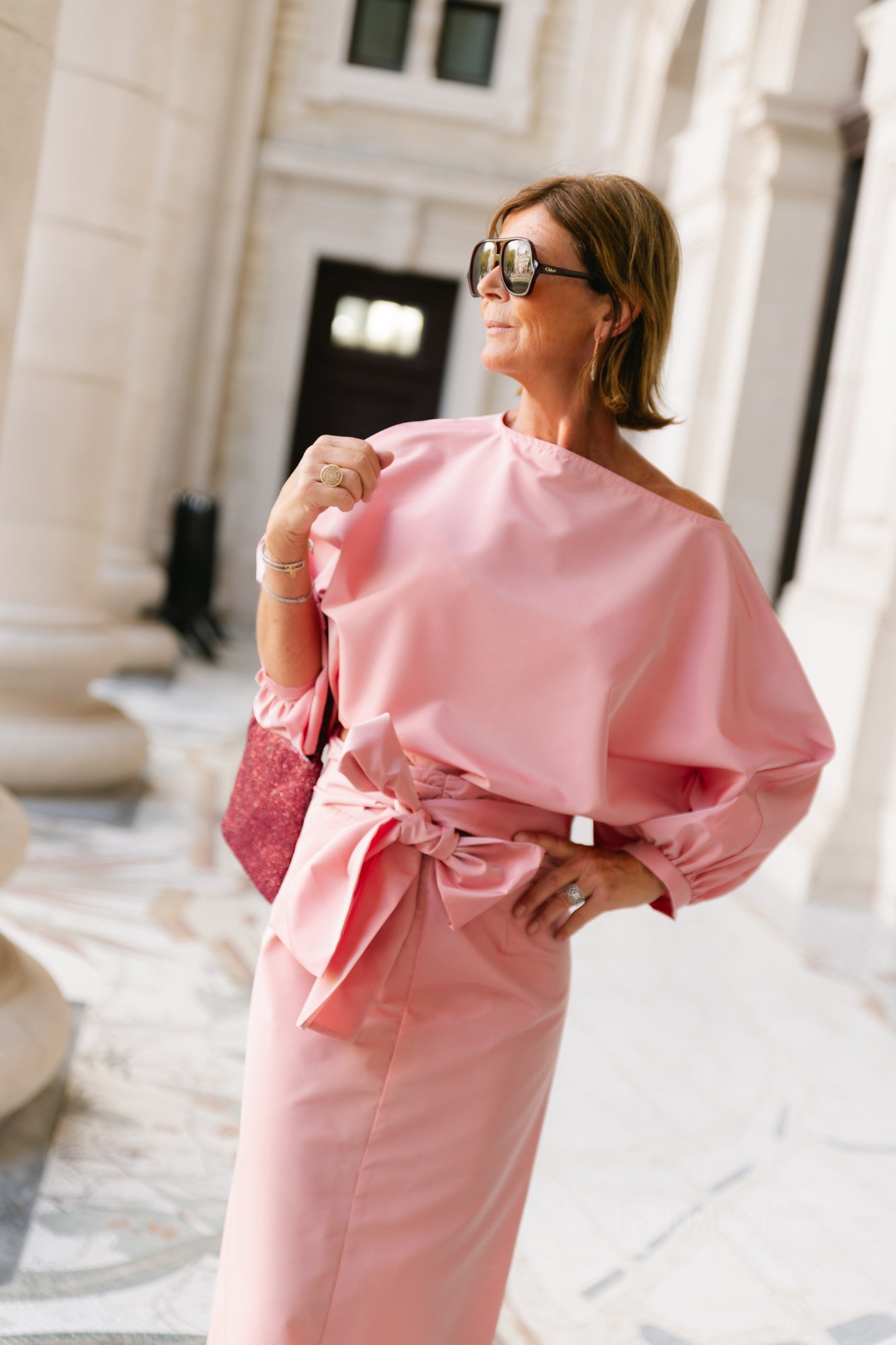 Sutton blouse light pink