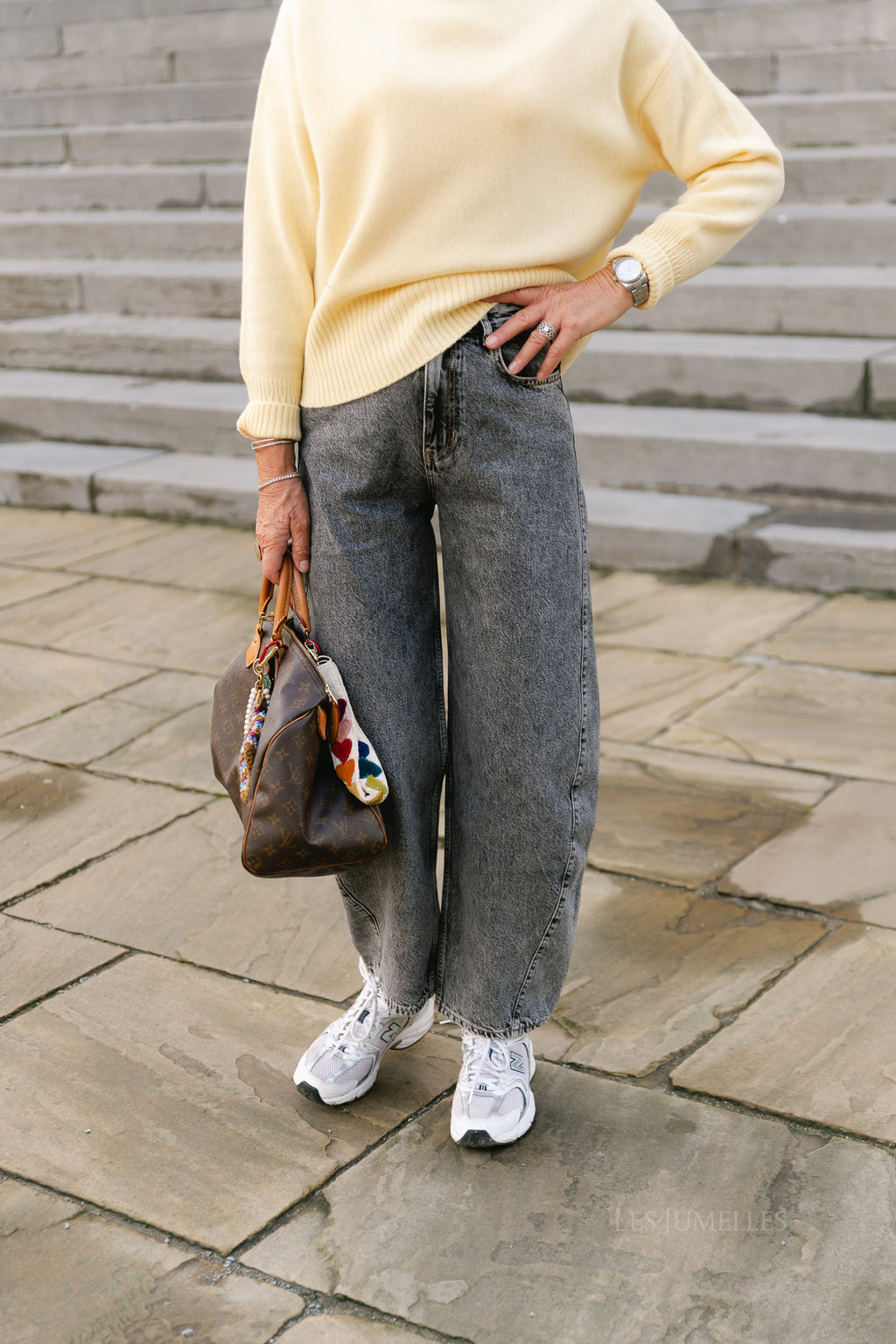 Camilla denim trousers grey washed