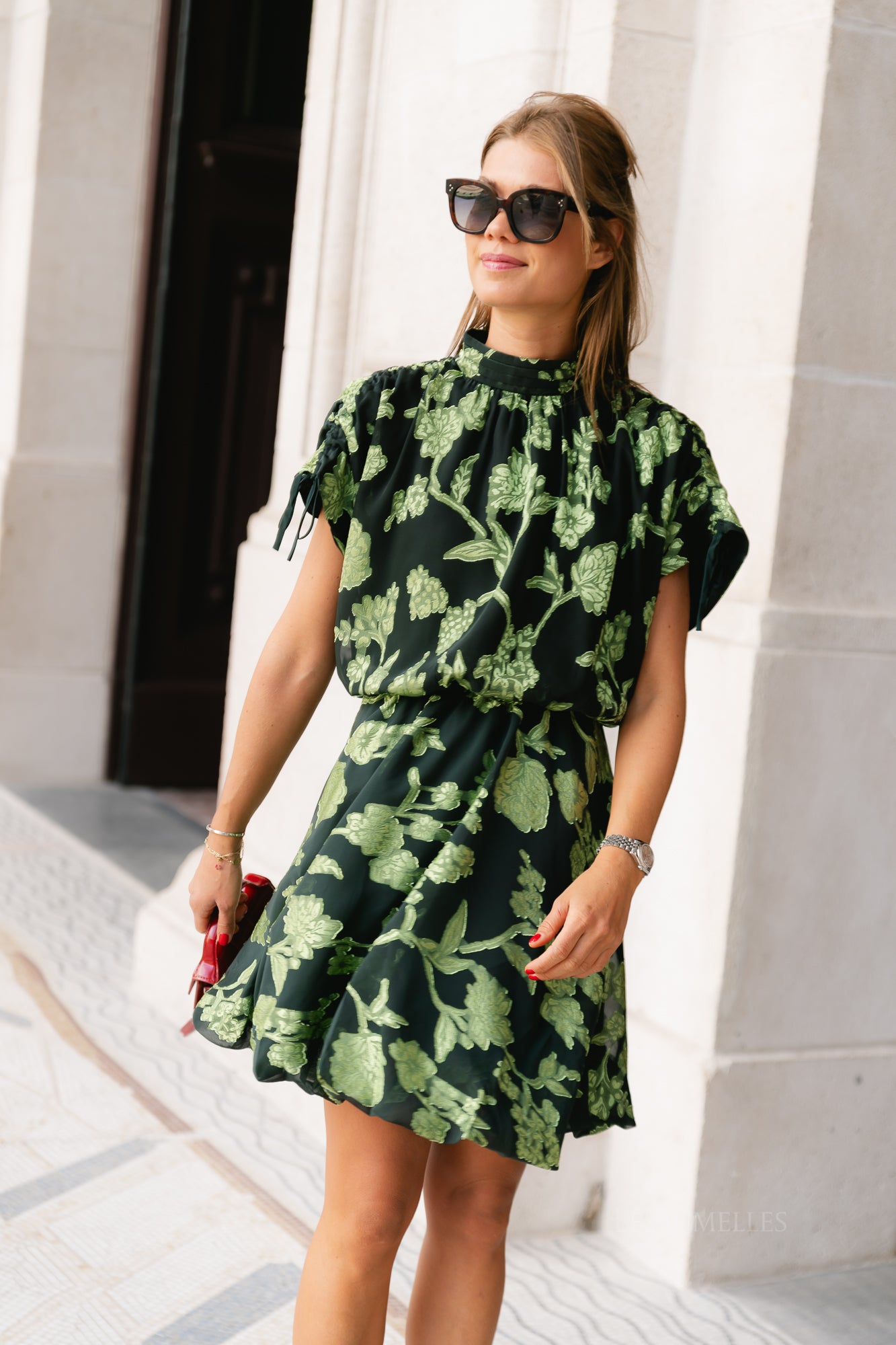 YASDash SL mini dress - show black/moss