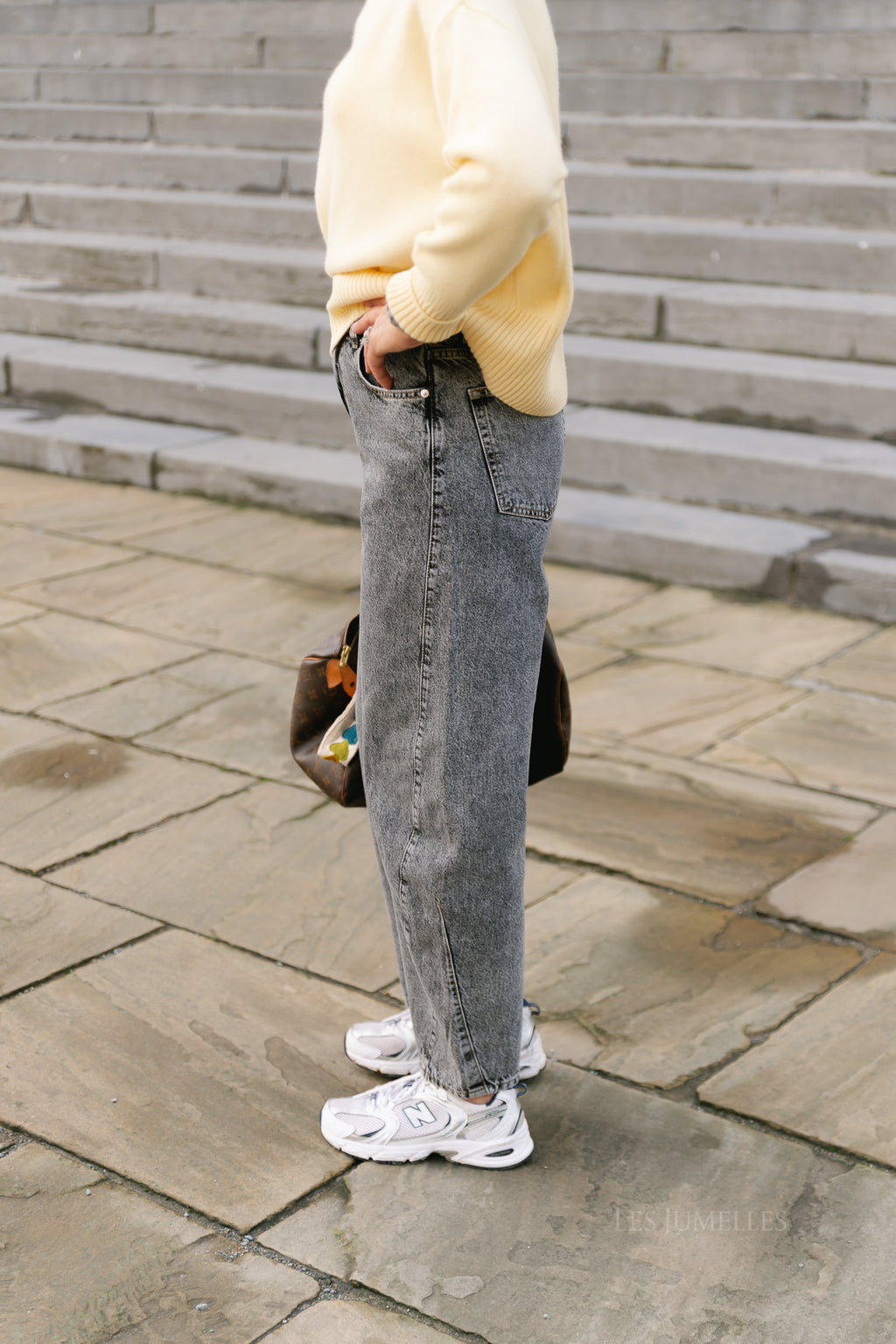 Camilla denim trousers grey washed
