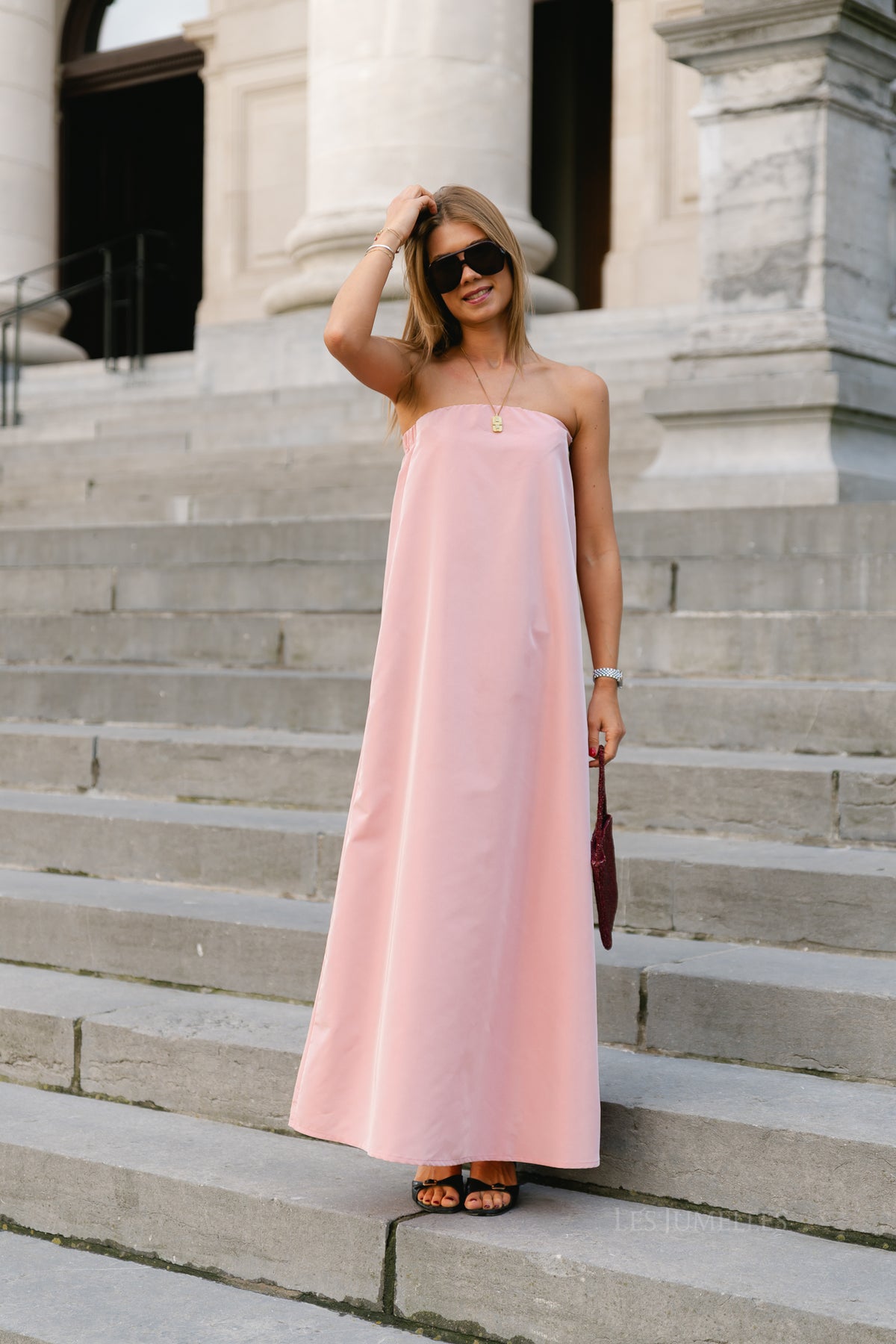 Colette bandeau dress light pink