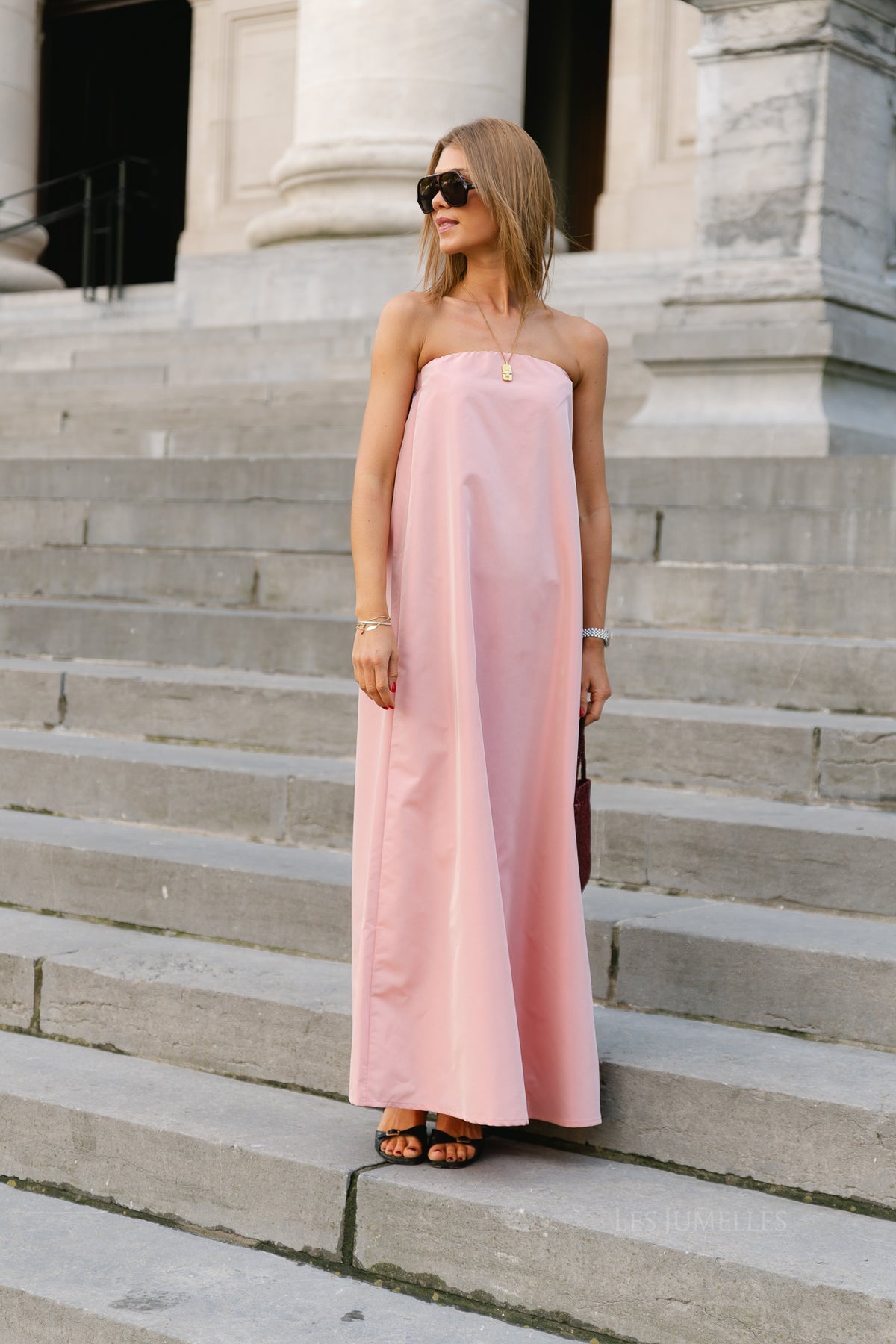 Colette bandeau dress light pink
