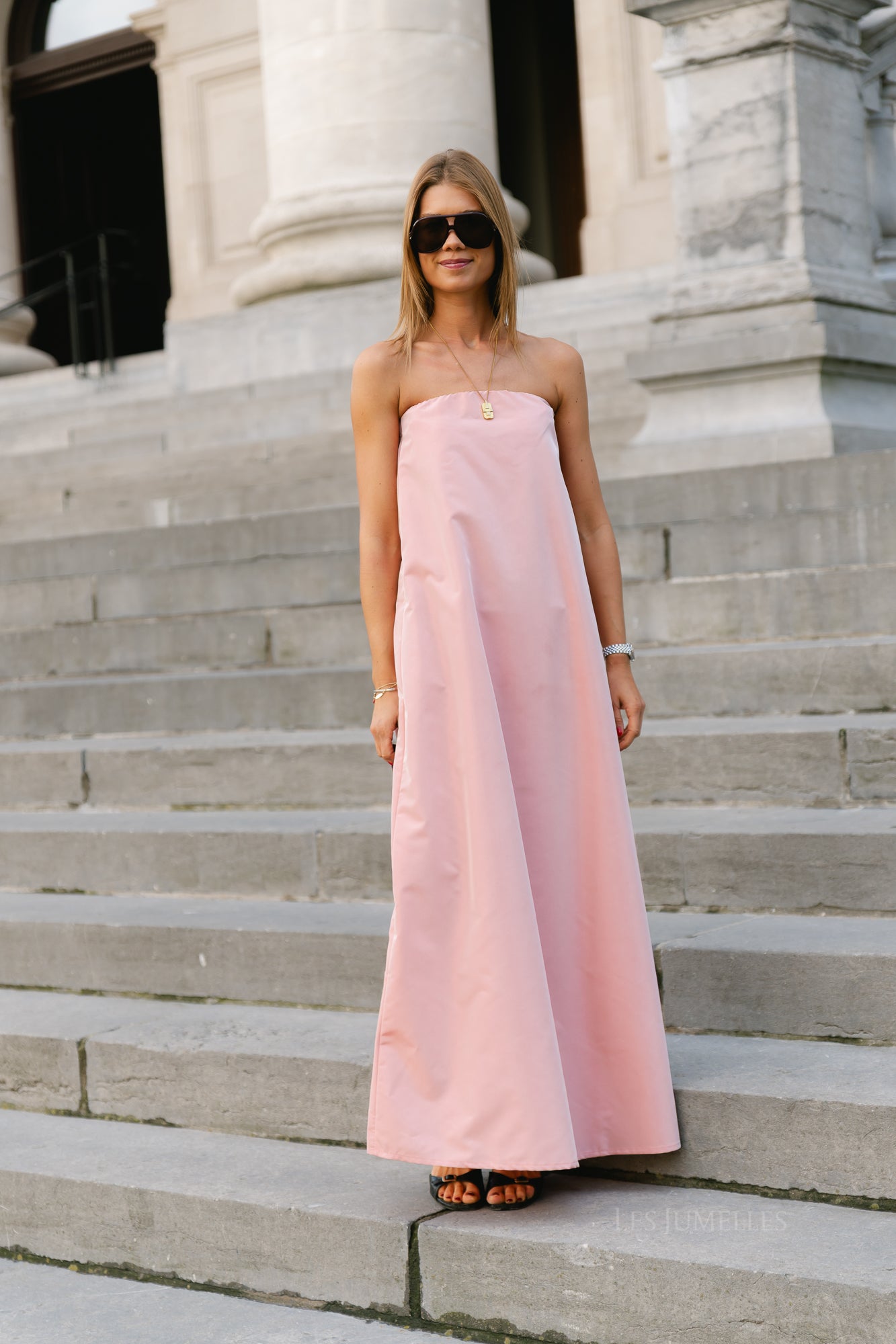 Colette bandeau dress light pink