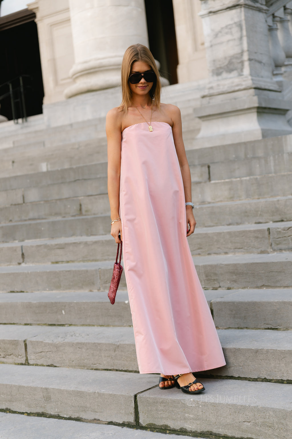 Colette bandeau dress light pink