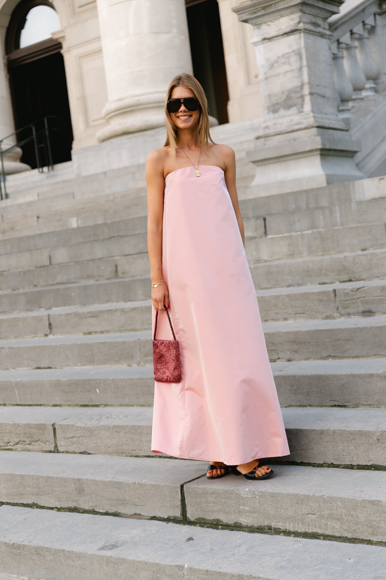 Colette bandeau dress light pink