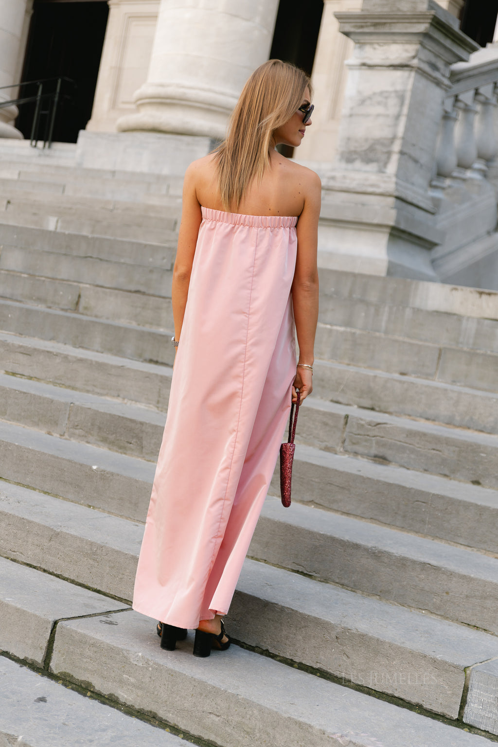 Colette bandeau dress light pink