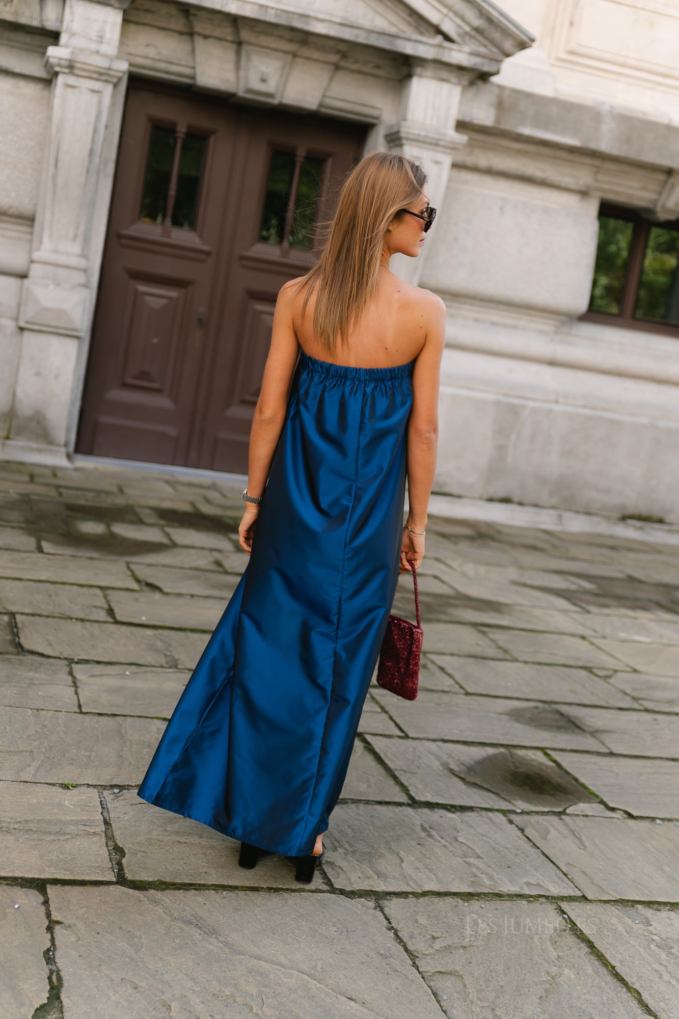 Colette bandeau dress navy