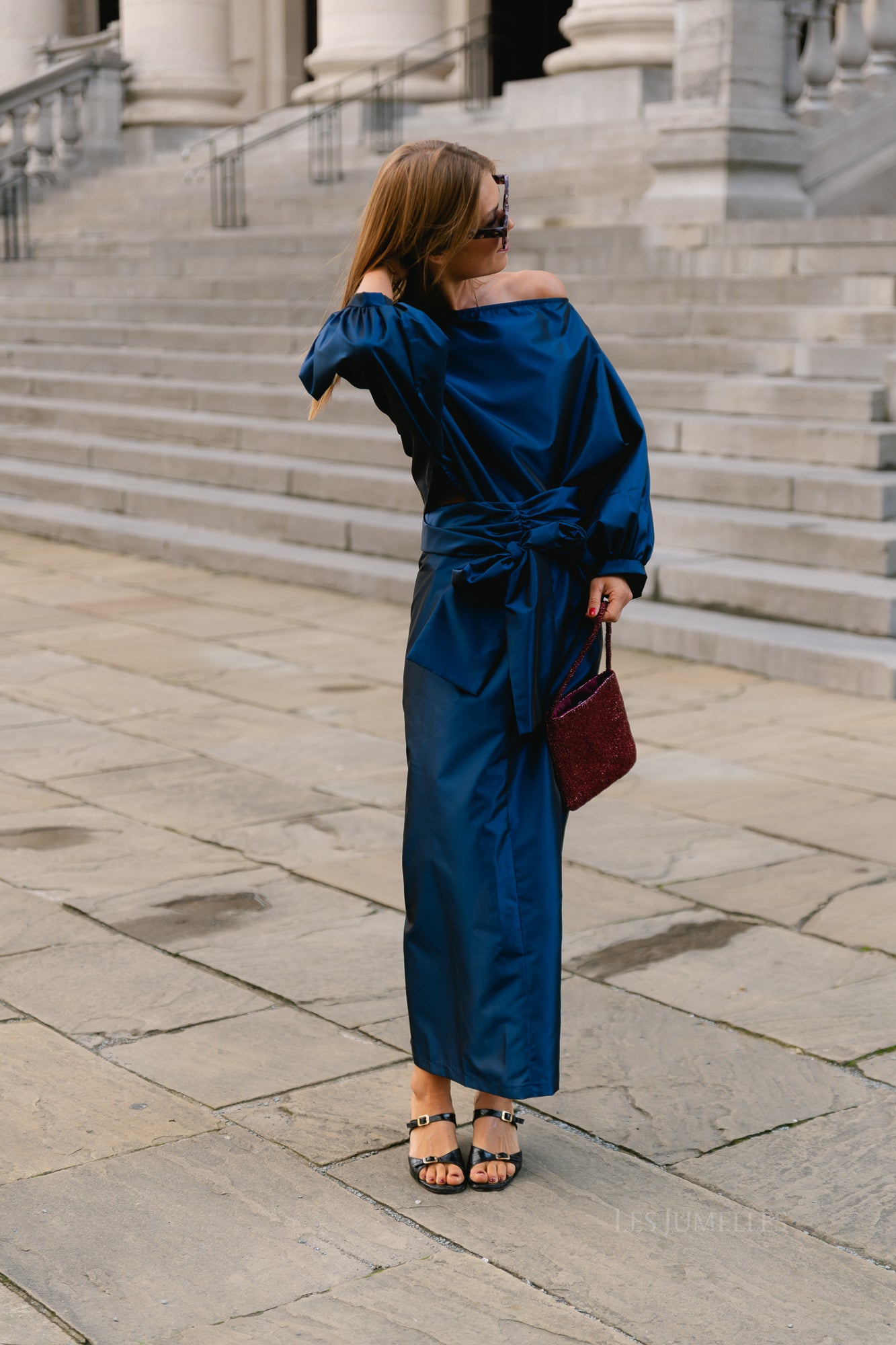 Sutton blouse navy