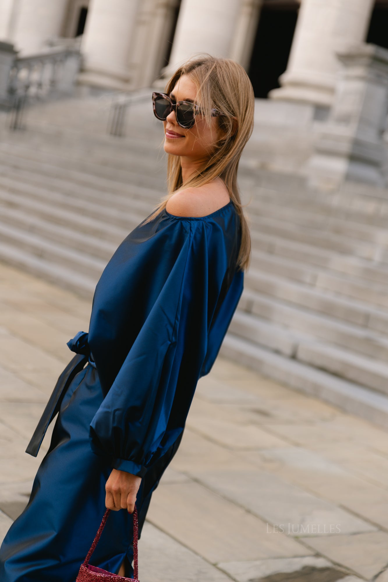 Sutton blouse navy