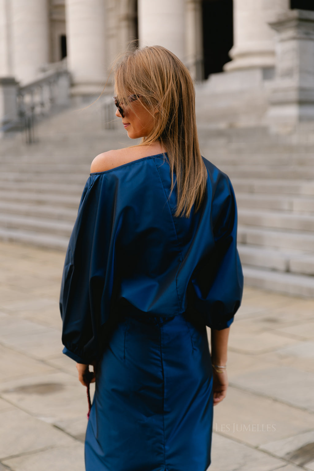 Sutton blouse navy